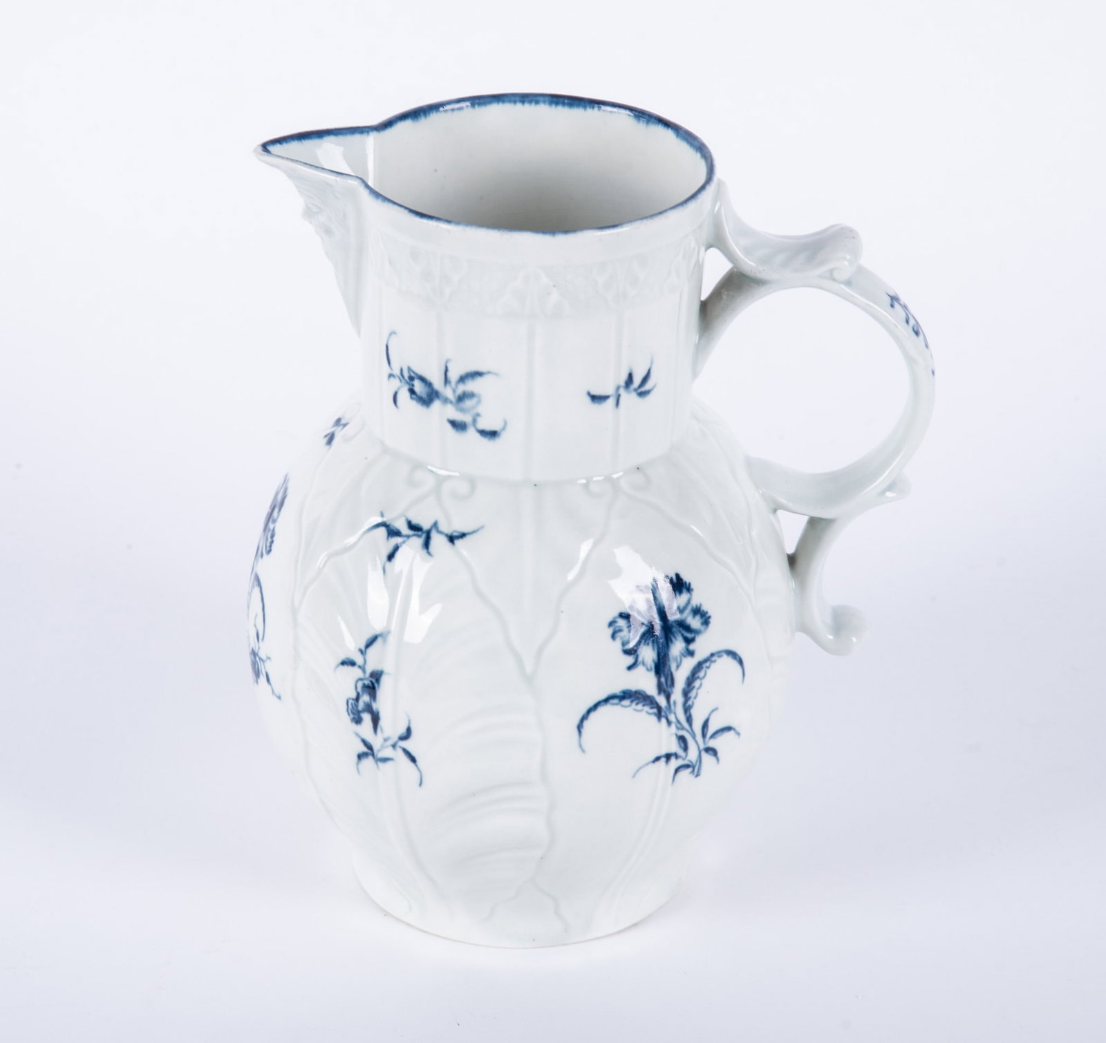 An English Worcester Disguised Mask Pitcher, Dr. Wall Period (1 of 3)