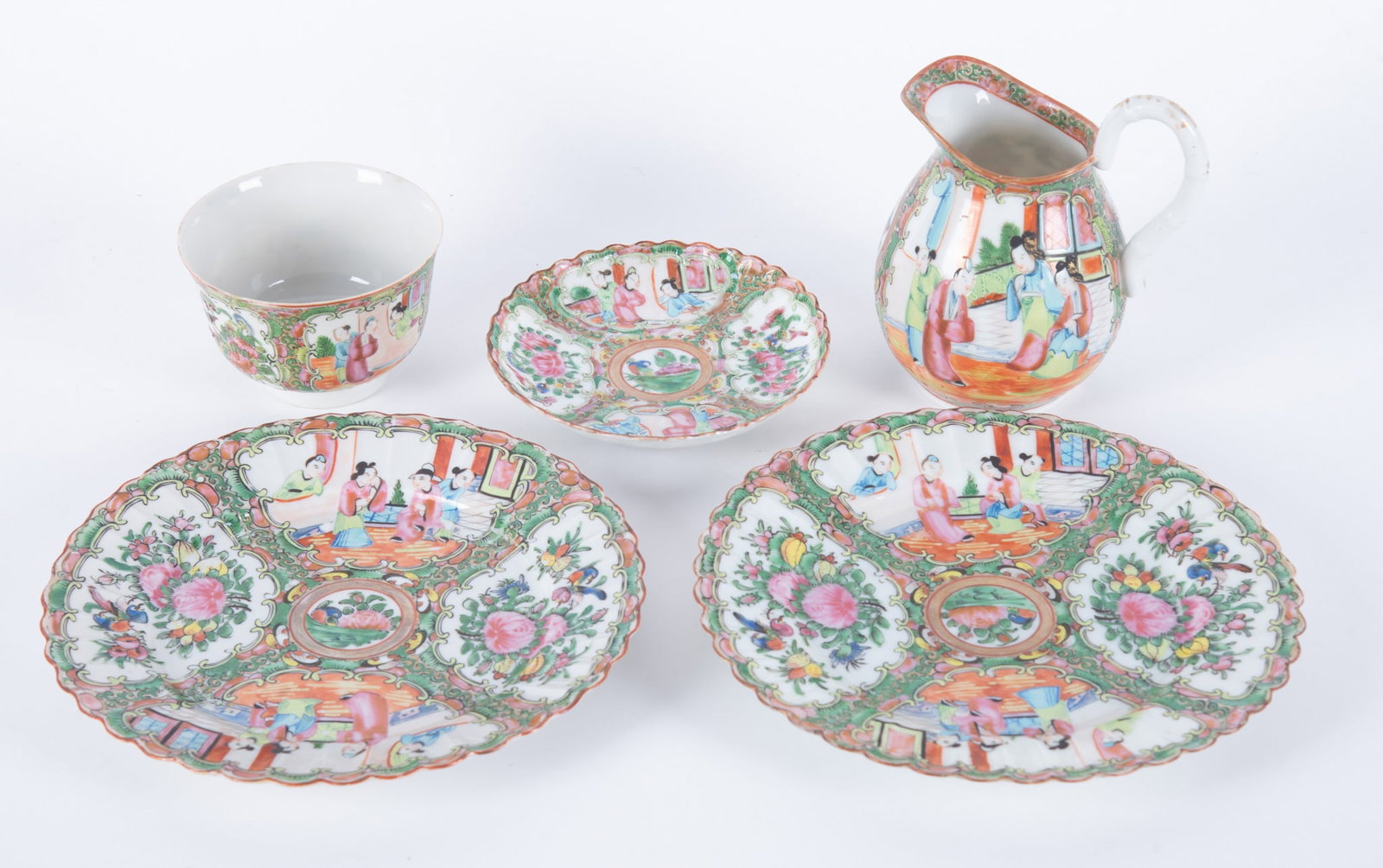 A Collection of Antique Chinese Famille Rose Medallion Porcelains (1 of 4)