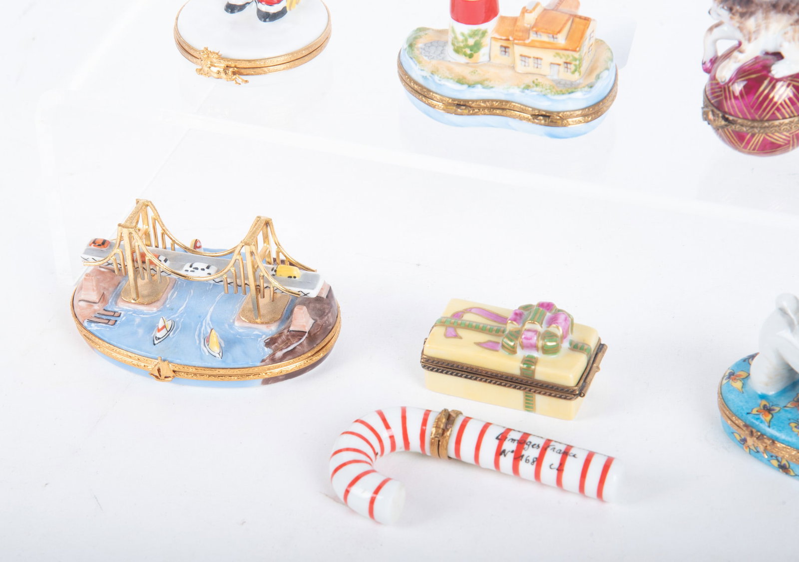 Seven Limoges Porcelain Boxes - 3