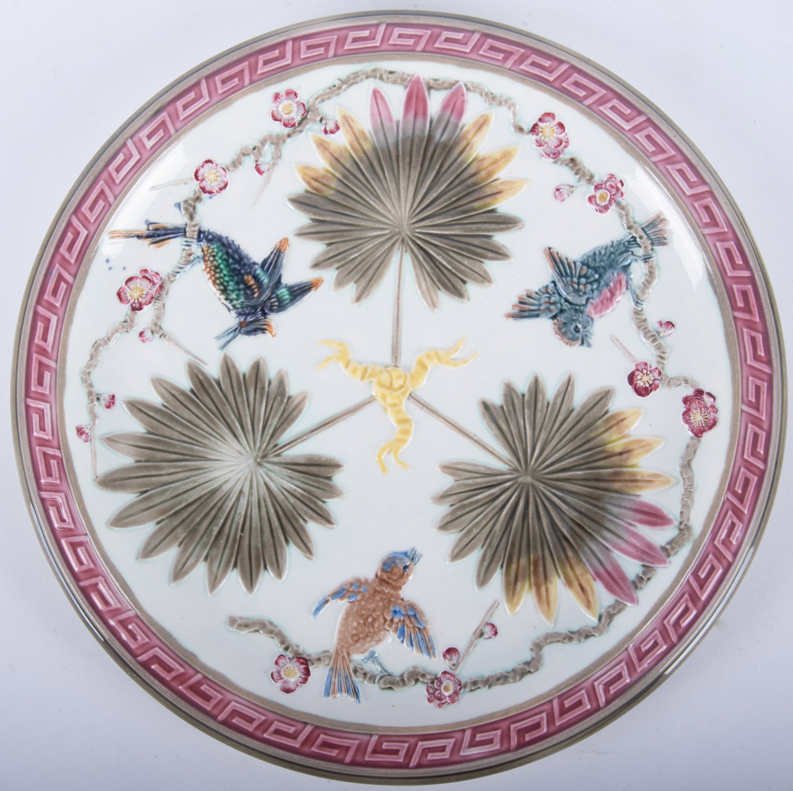 A Wedgwood Aesthetic Movement Majolica Tray (1 of 3)