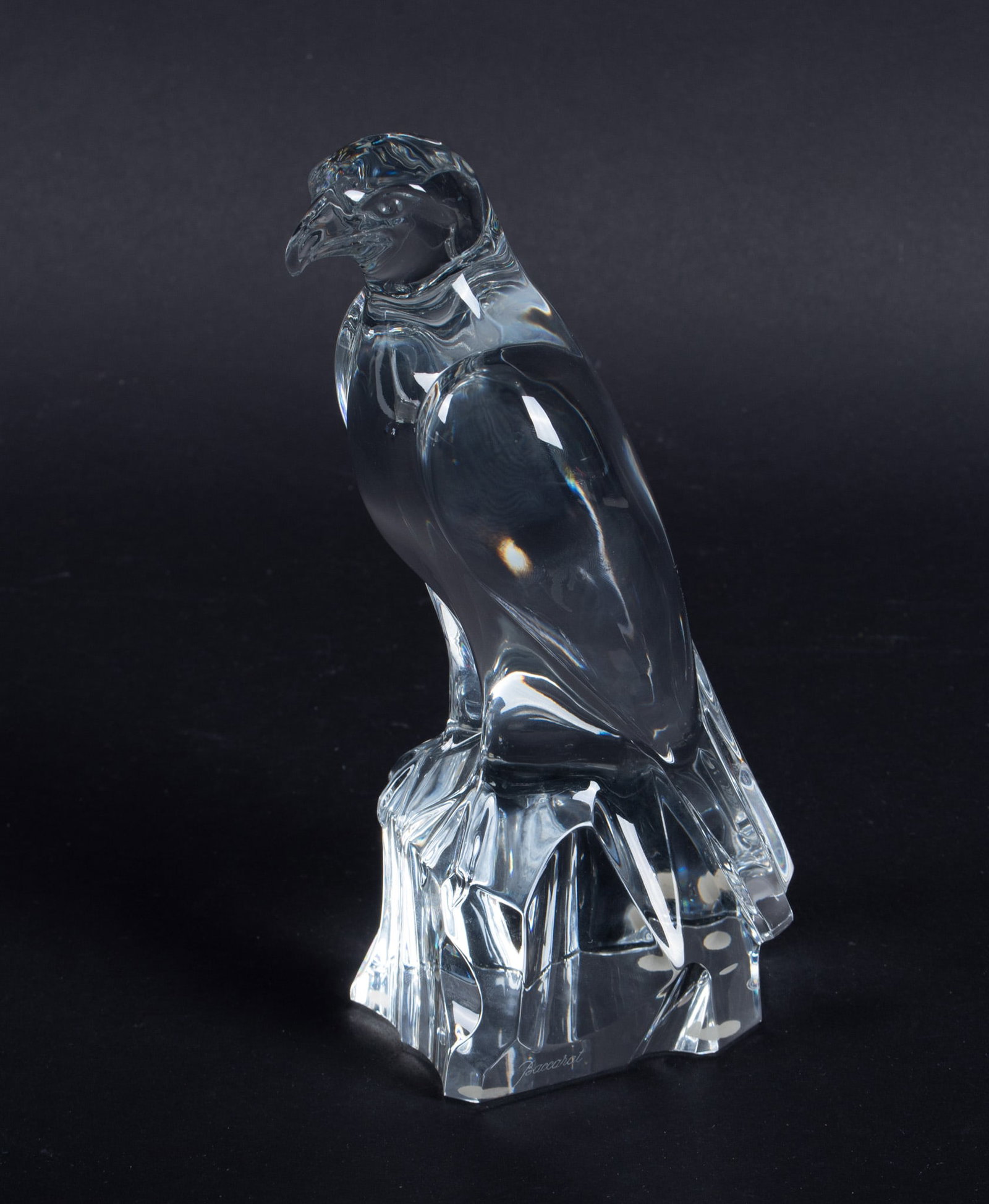 A Large Baccarat Crystal Eagle or Falcon (1 of 4)