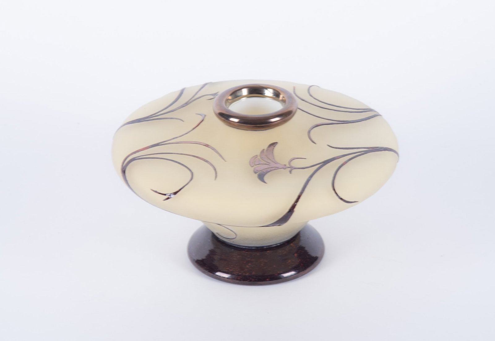 A Contemporary Carved Cameo Art Glass Vase (1 of 3)