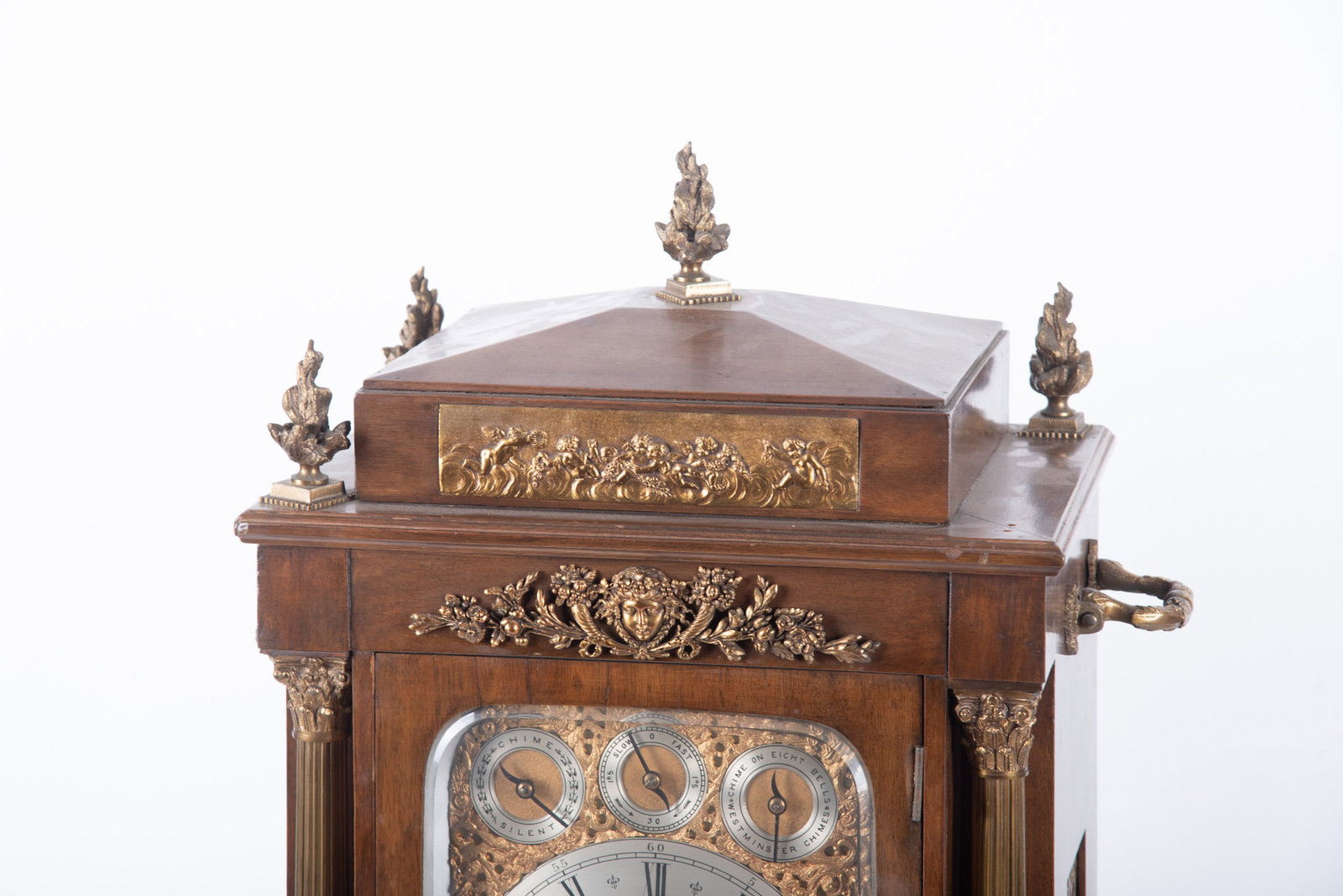 English Triple Fusee Bracket Clock - 2