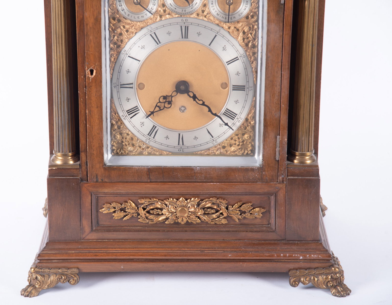 English Triple Fusee Bracket Clock - 3