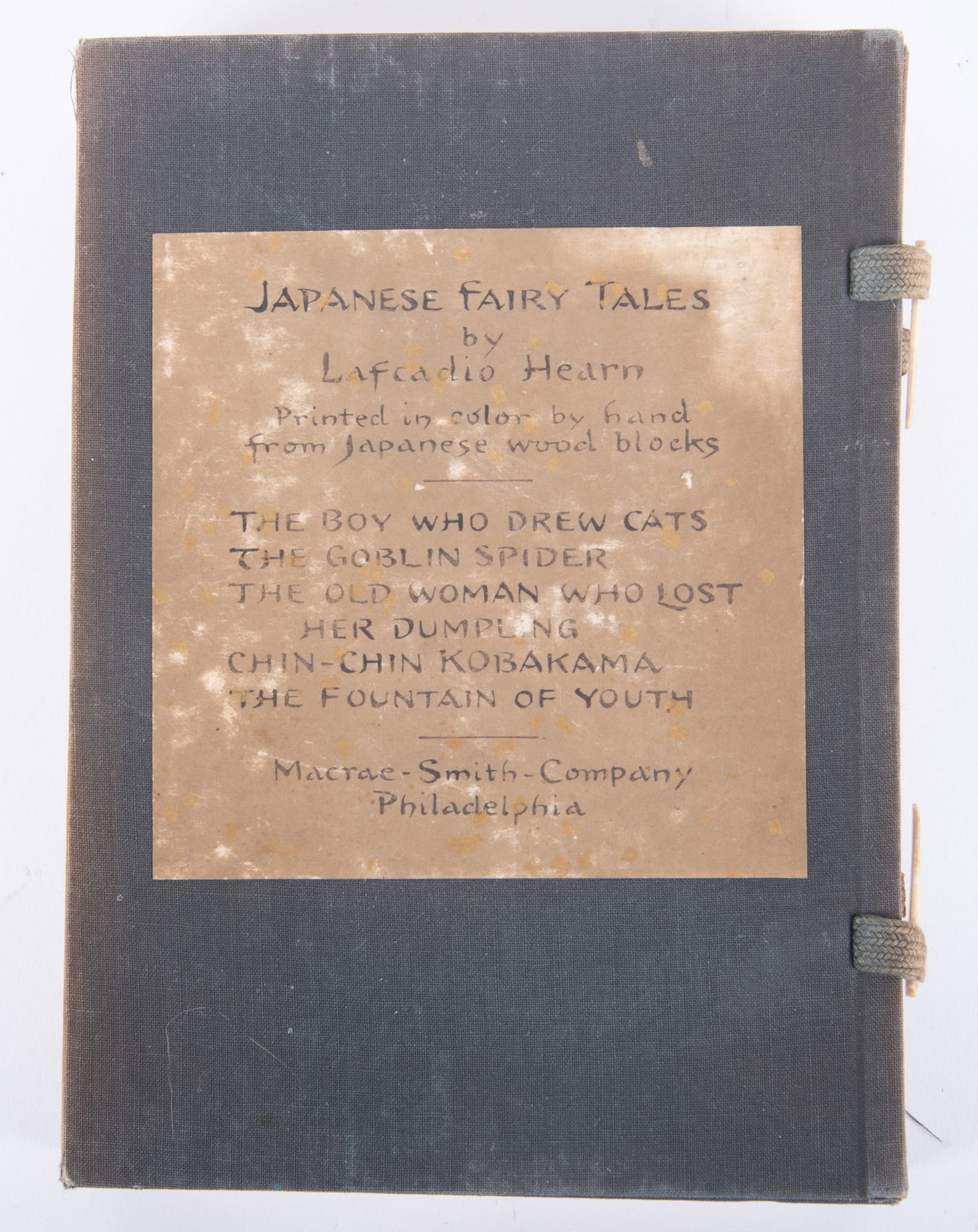 Japanese Fairy Tales. Lafcadio Hearn (translator), published by T. Hasegawa circa 1920. (1 of 3)