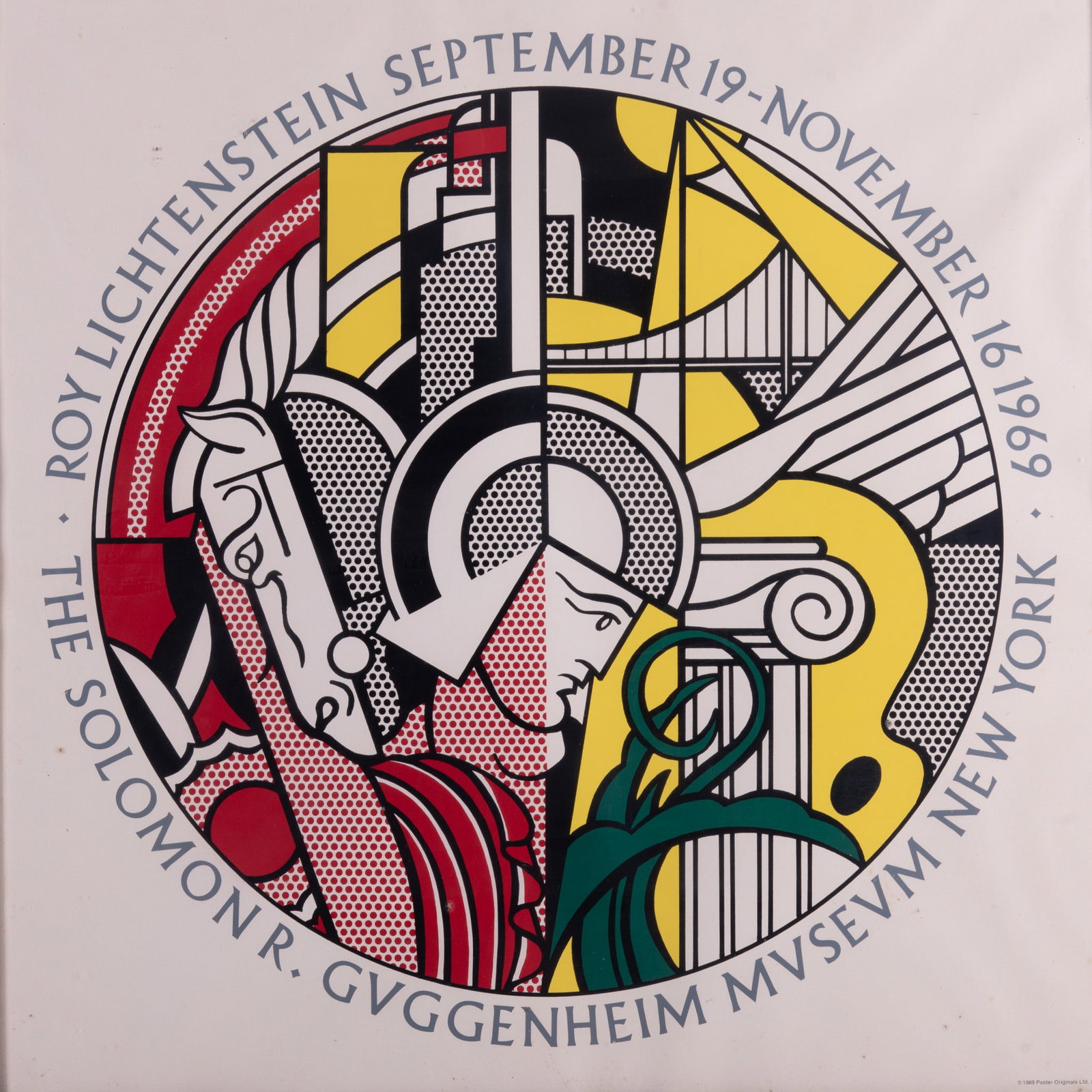 Roy Lichtenstein, New York (1923-1997), Solomon R. Guggenheim Museum Poster, 1969, color screenprint (1 of 4)
