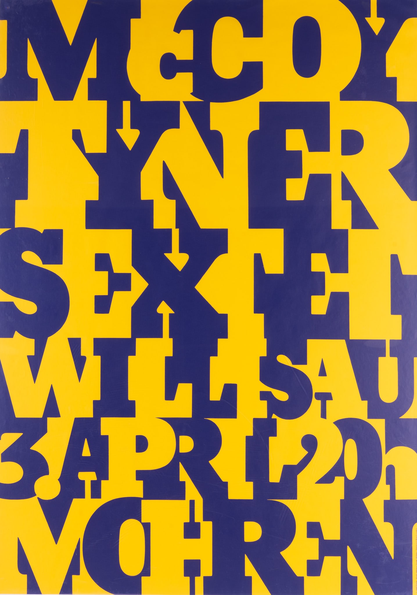 Niklaus Troxler, Swiss (b. 1947), McCoy Tyner Sextet, 1980, offset lithograph (1 of 4)