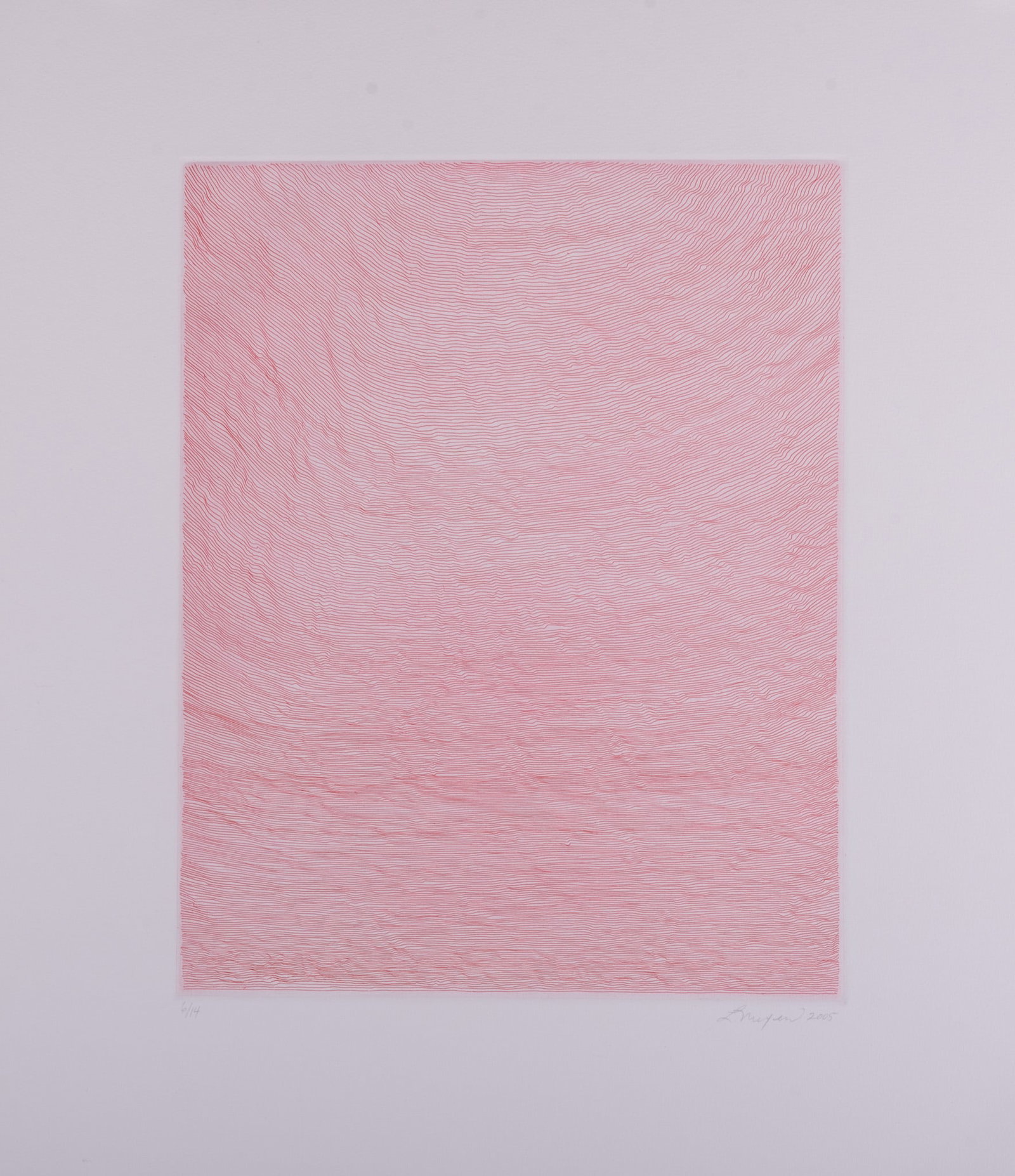 Linn Meyers, American (b. 1968), Untitled, 2005, etching, ed. 6/14 (1 of 4)