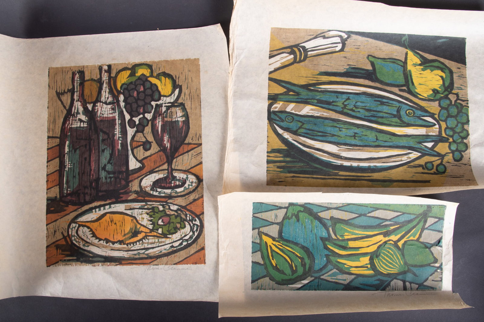 Thomas Cranmer, American 20th Century, Still Life with Fish, Still Life with Bananas, and Still Life (1 of 3)