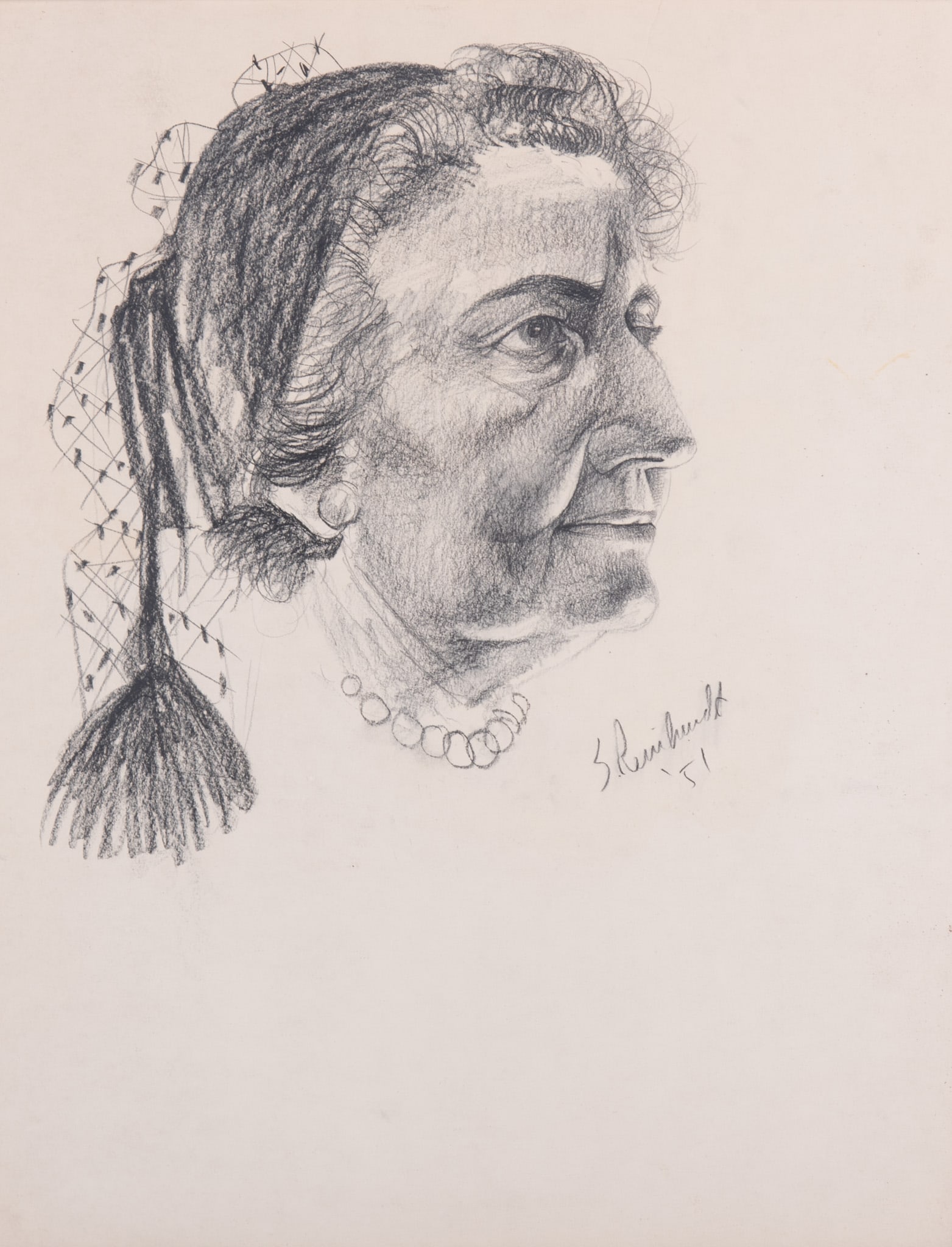 Siegfried Reinhardt, Missouri / Germany (1925-1984), Portrait of Erma Kingsbacher Stix, 1951, (1 of 4)