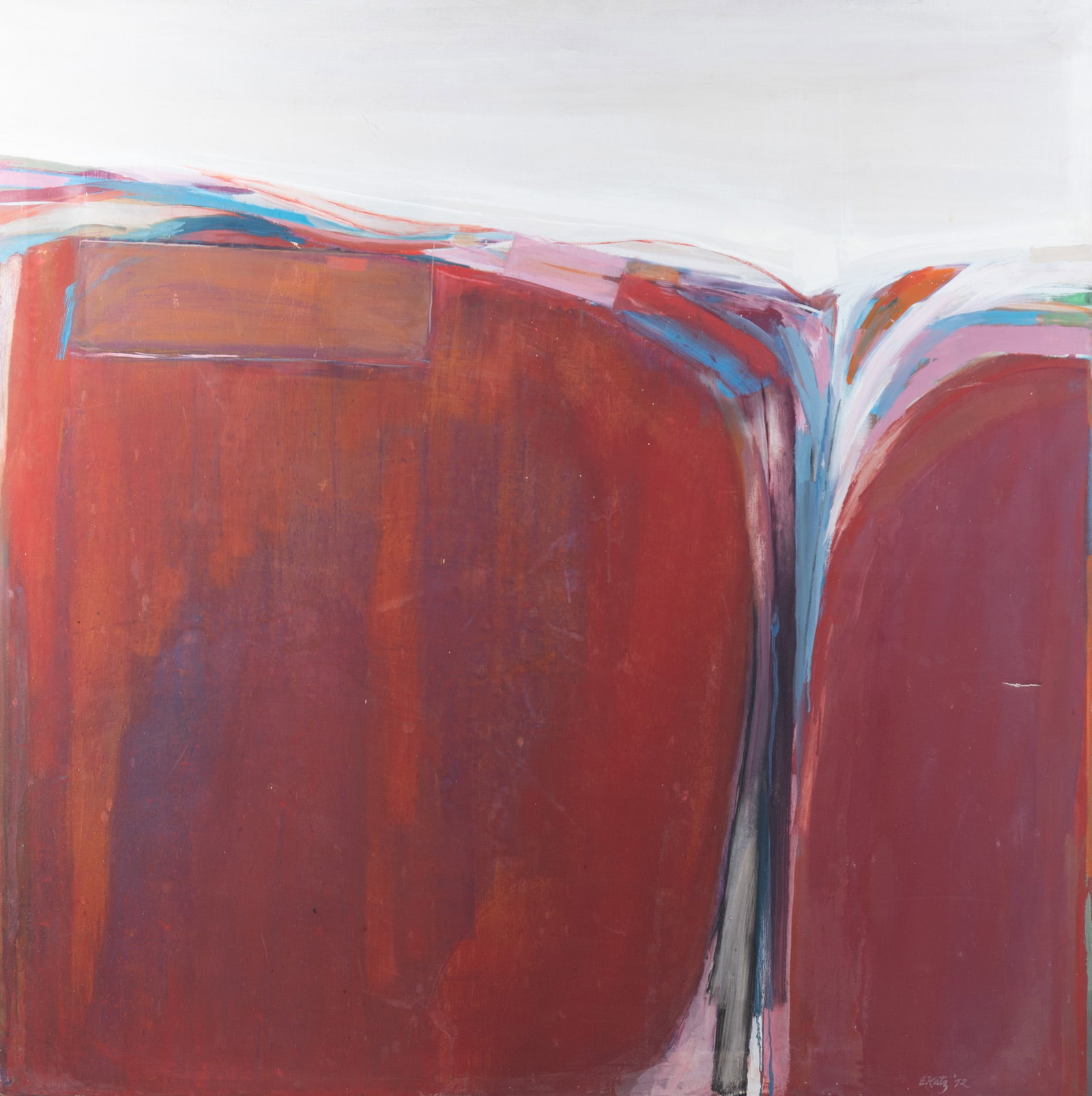 Esther Katz, American 20th/21st C, Series 1, oil on canvas (1 of 5)