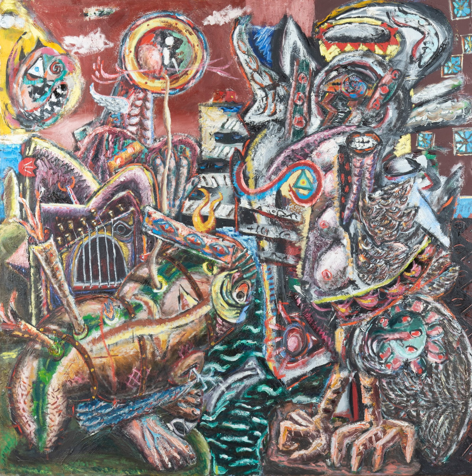 Philip Allen, American (b. 1952), Orpheus, 1982, oil on canvas (1 of 5)