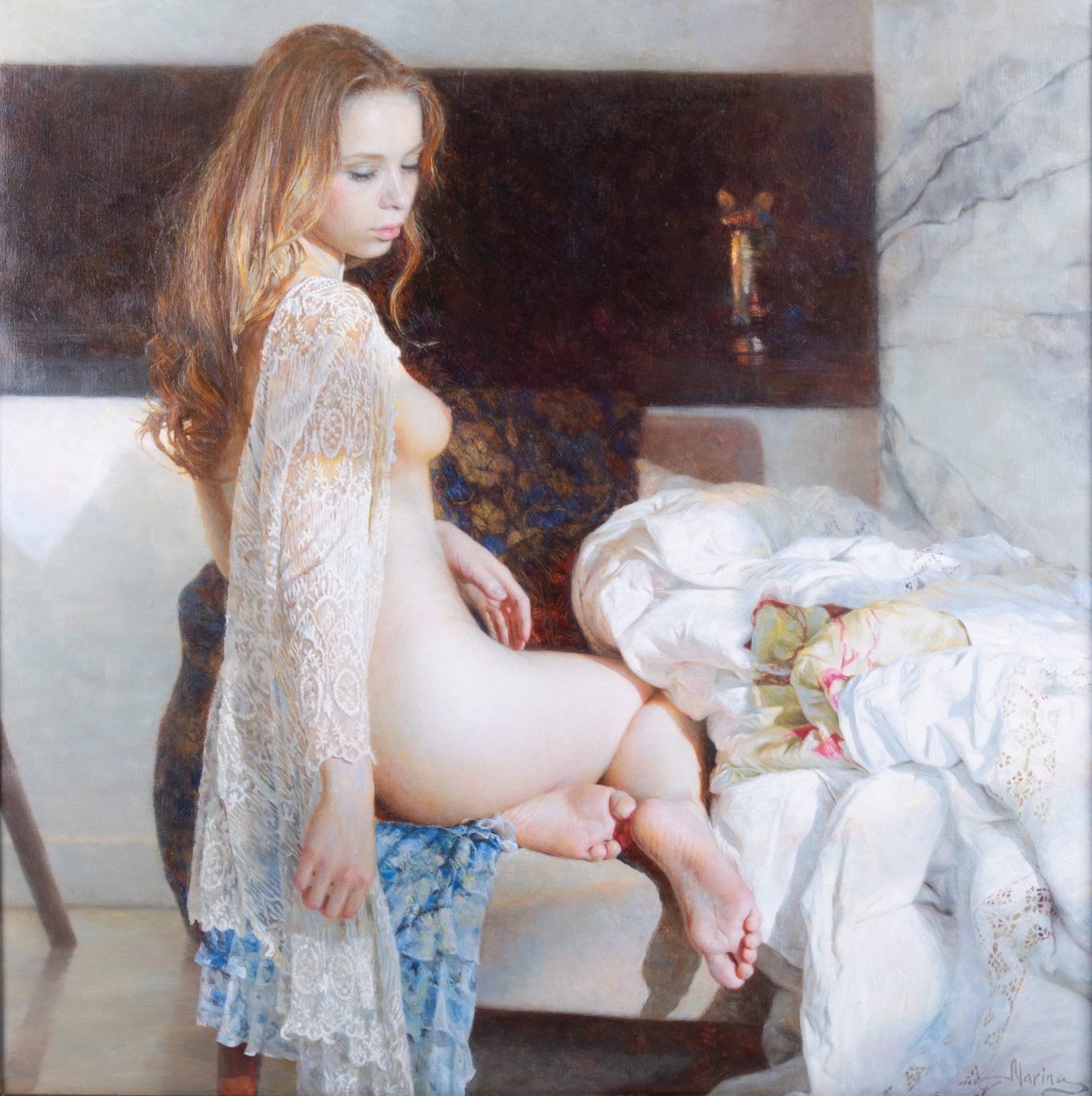 Marina Marina, Russia (b. 1970), Kissed By The Sunrise, ed. 65/65, 2017, oil on canvas (1 of 6)