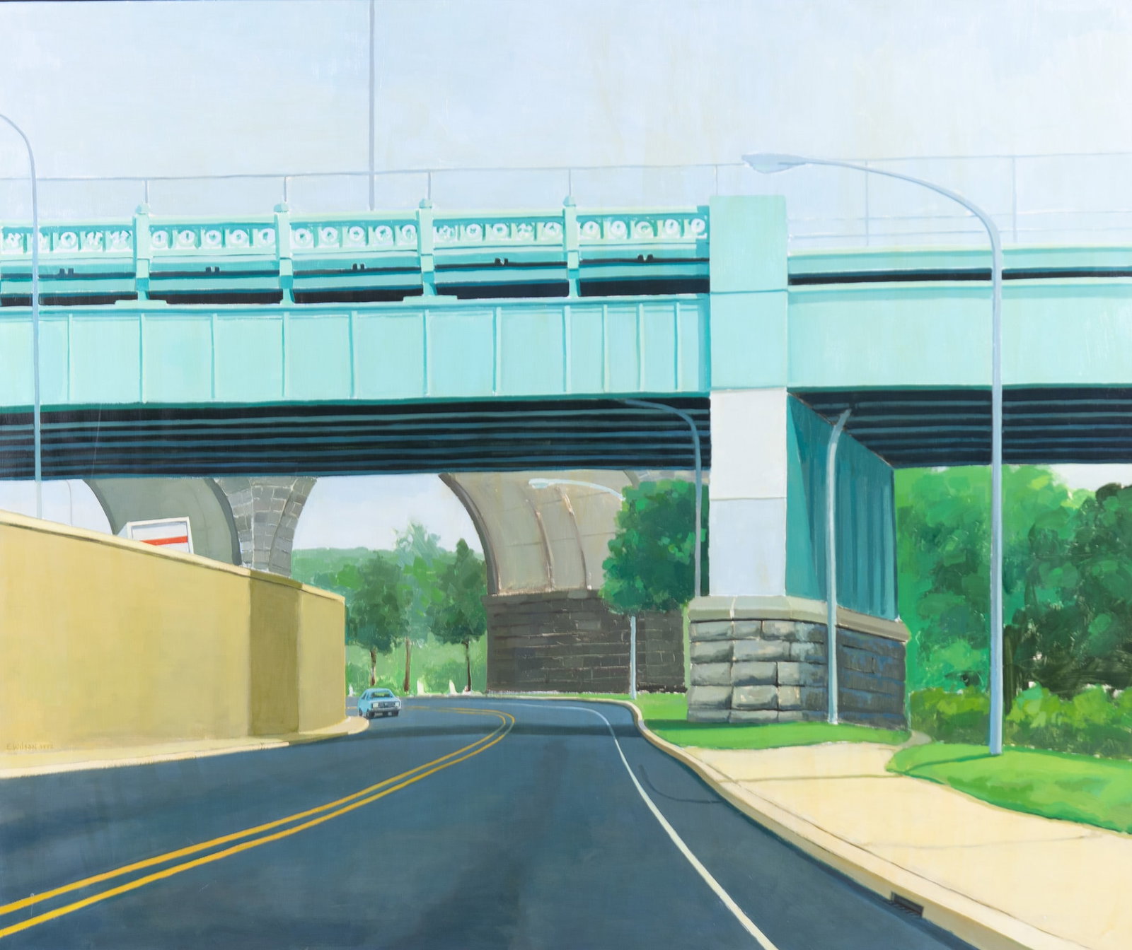 Elizabeth Wilson, Pennsylvania 20th - 21st centuries, Overpass, 1992, oil on canvas (1 of 5)
