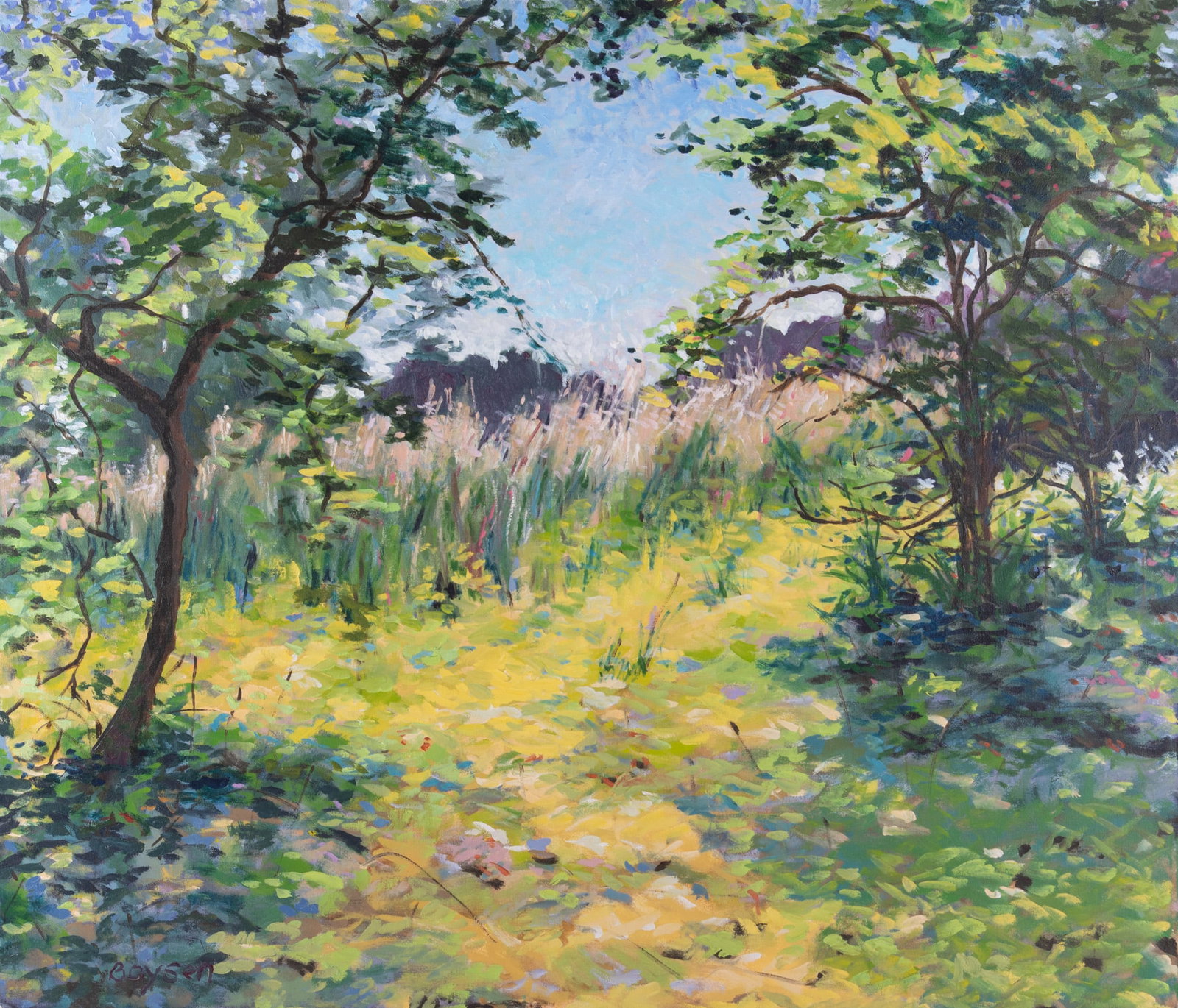 Anne E. Boysen, American (1939-2011), Impressionist Landscape, oil on canvas (1 of 5)