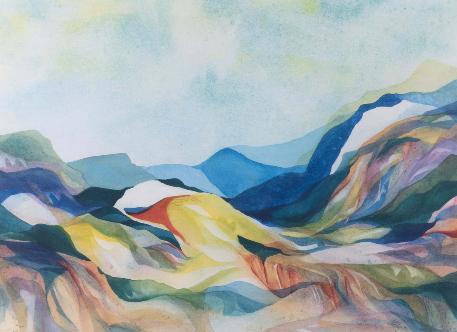 Mary Cochrane Ward, Appalachian Spring #8, watercolor on paper (1 of 5)
