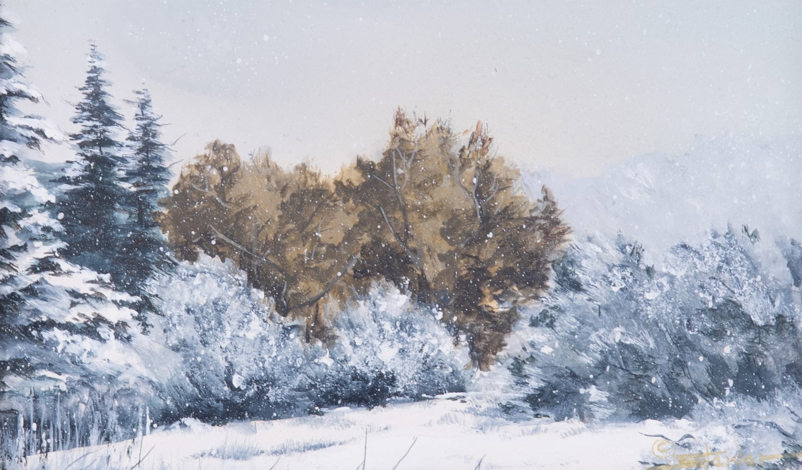 Doris Steider, Illinois / New Mexico (1924 - 2010), Winter Scene, oil on board (1 of 5)