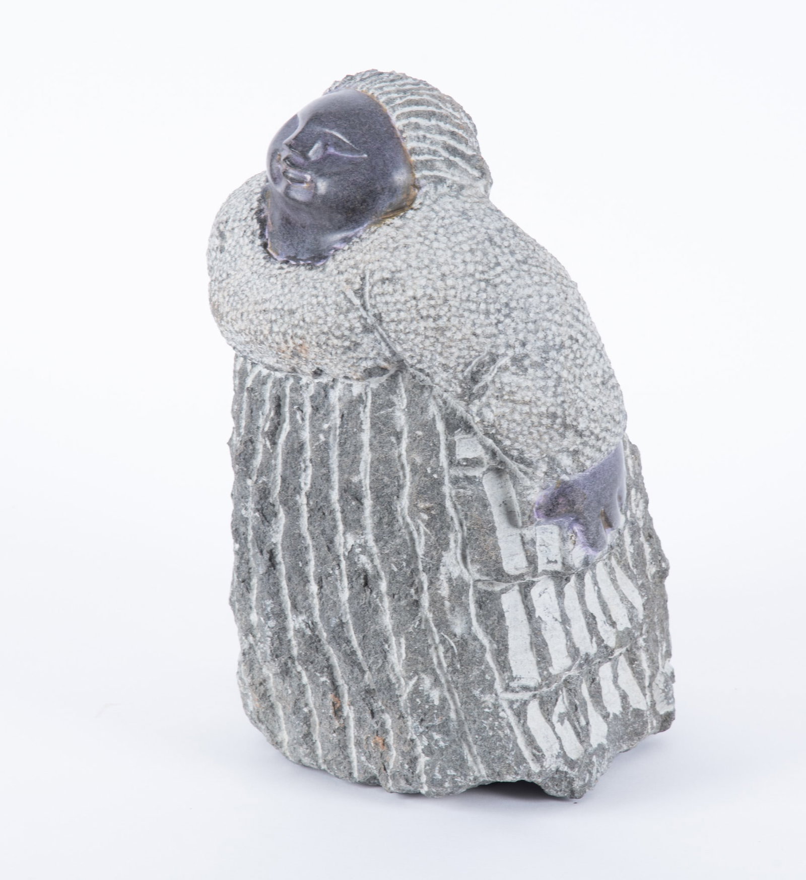 Colleen Madamombe, Zimbabwe (1964-2009), Woman, carved springstone: Colleen Madamombe Zimbabwe, (1964-2009) Woman carved springstone Signature carved into the base on the back. Sculpture by the celebrated second generation Shona artist Colleen Madamombe of Zimbabwe.