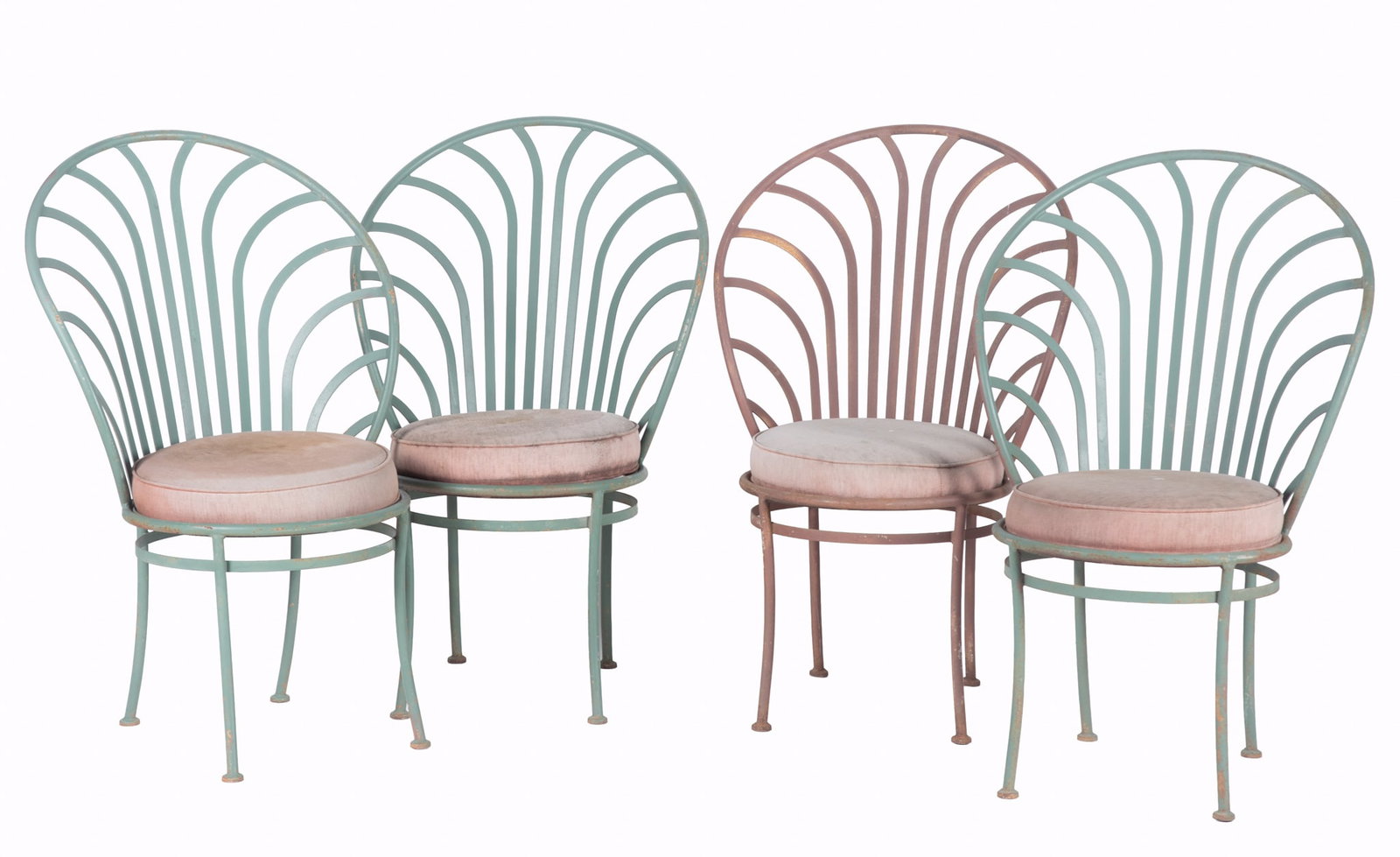 Four Arthur Umanoff Steel Scallop Back Chairs (1 of 4)