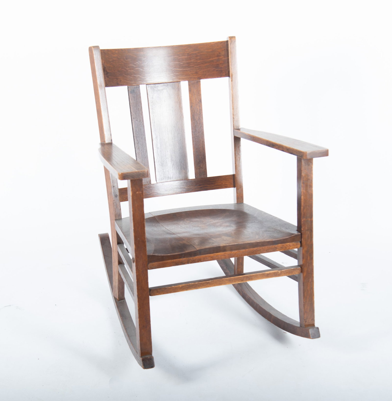 Antique Oak Arts and Crafts Rocker (1 of 3)