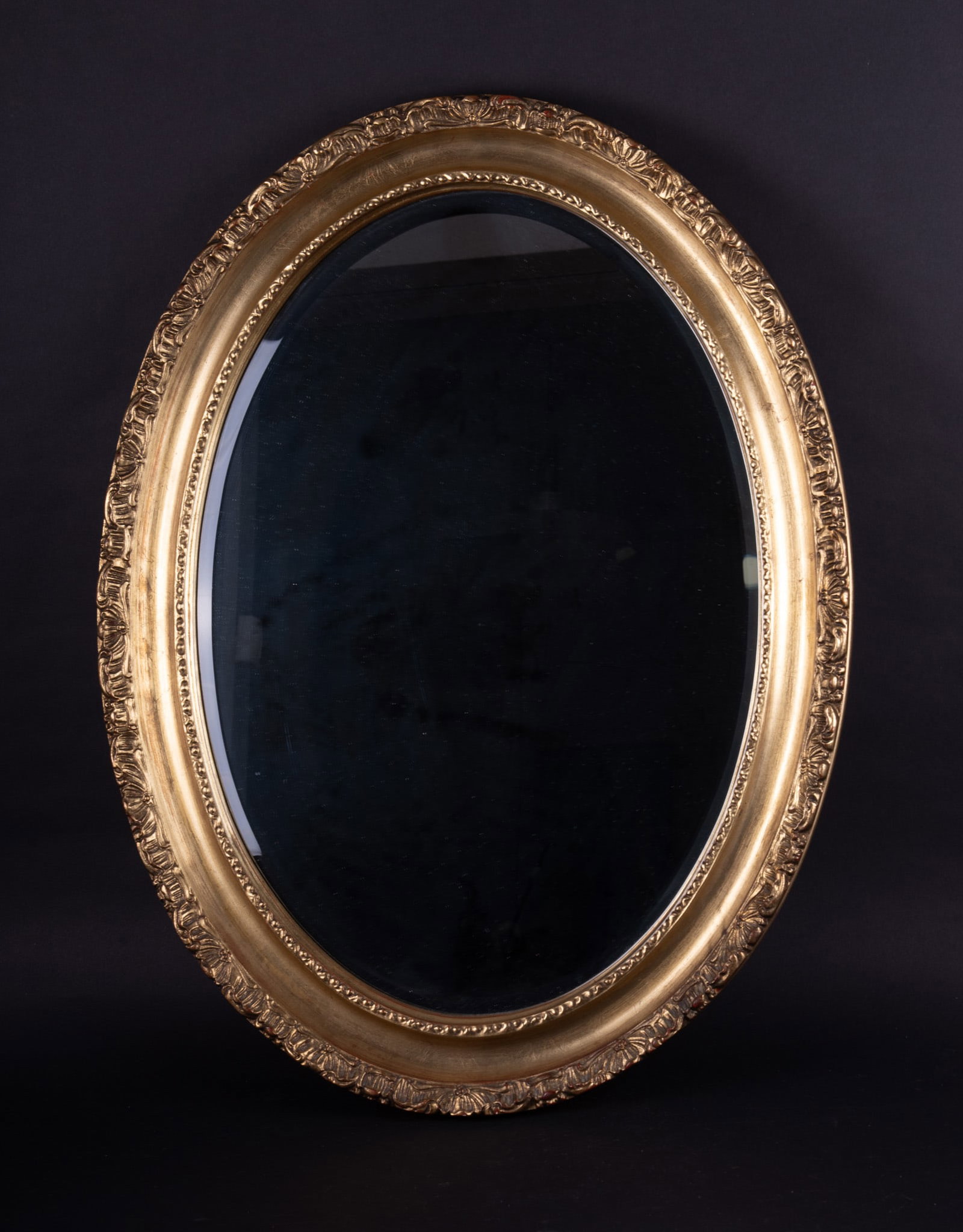 Early Twentieth Century Gilt Wood Wall Mirror (1 of 2)