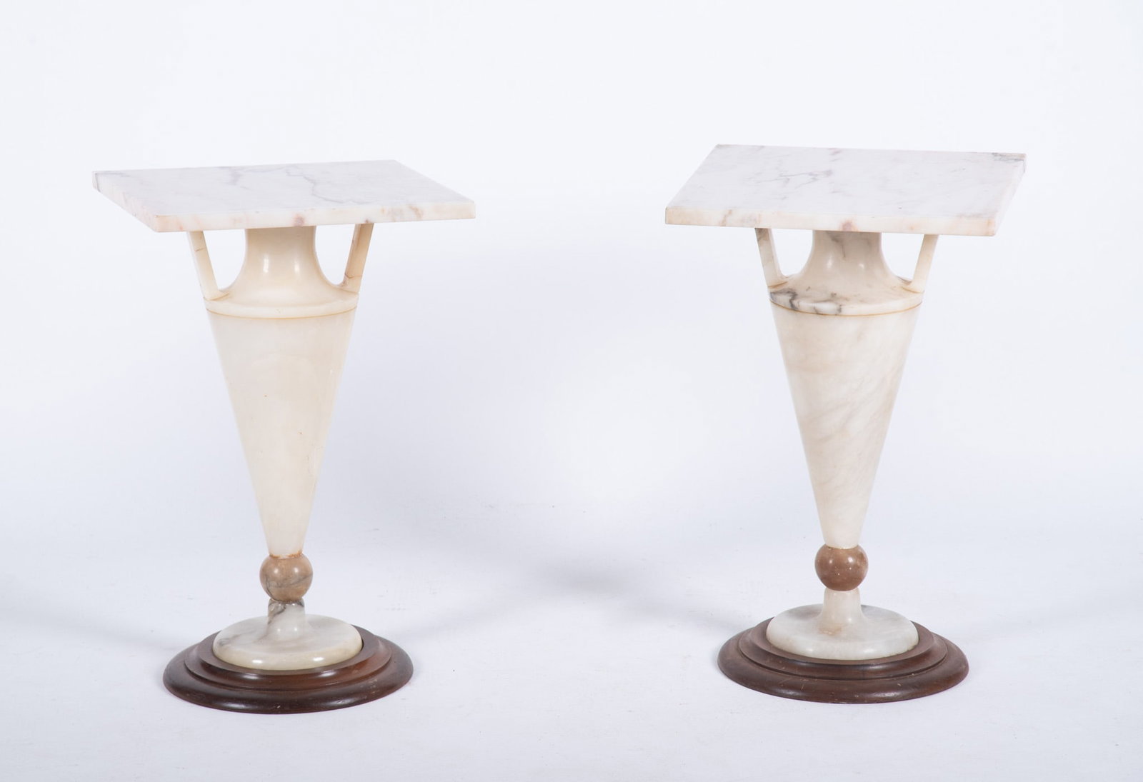 Pair of Marble and Onyx Side Tables (1 of 3)