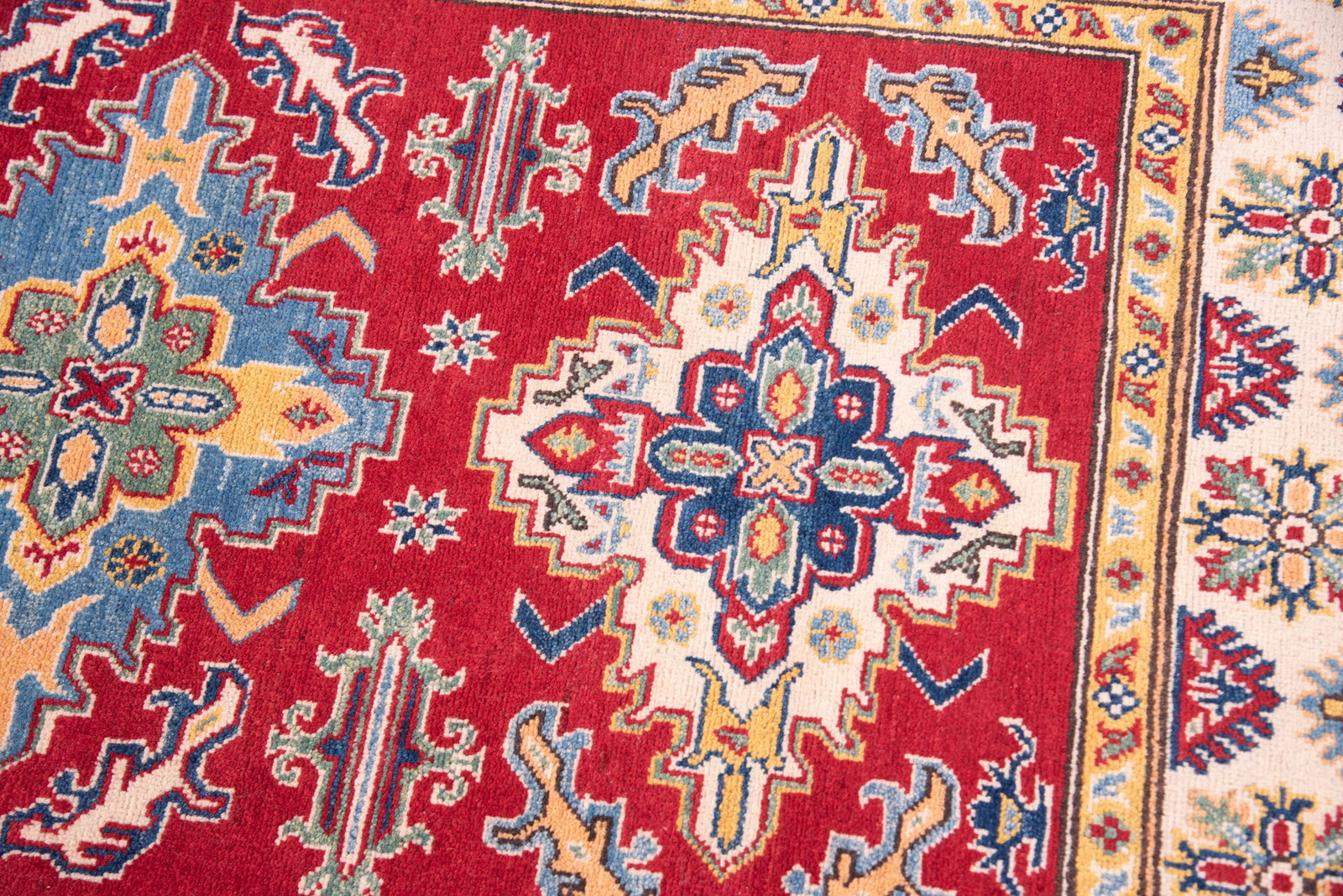 Handwoven Kazak Runner - 2