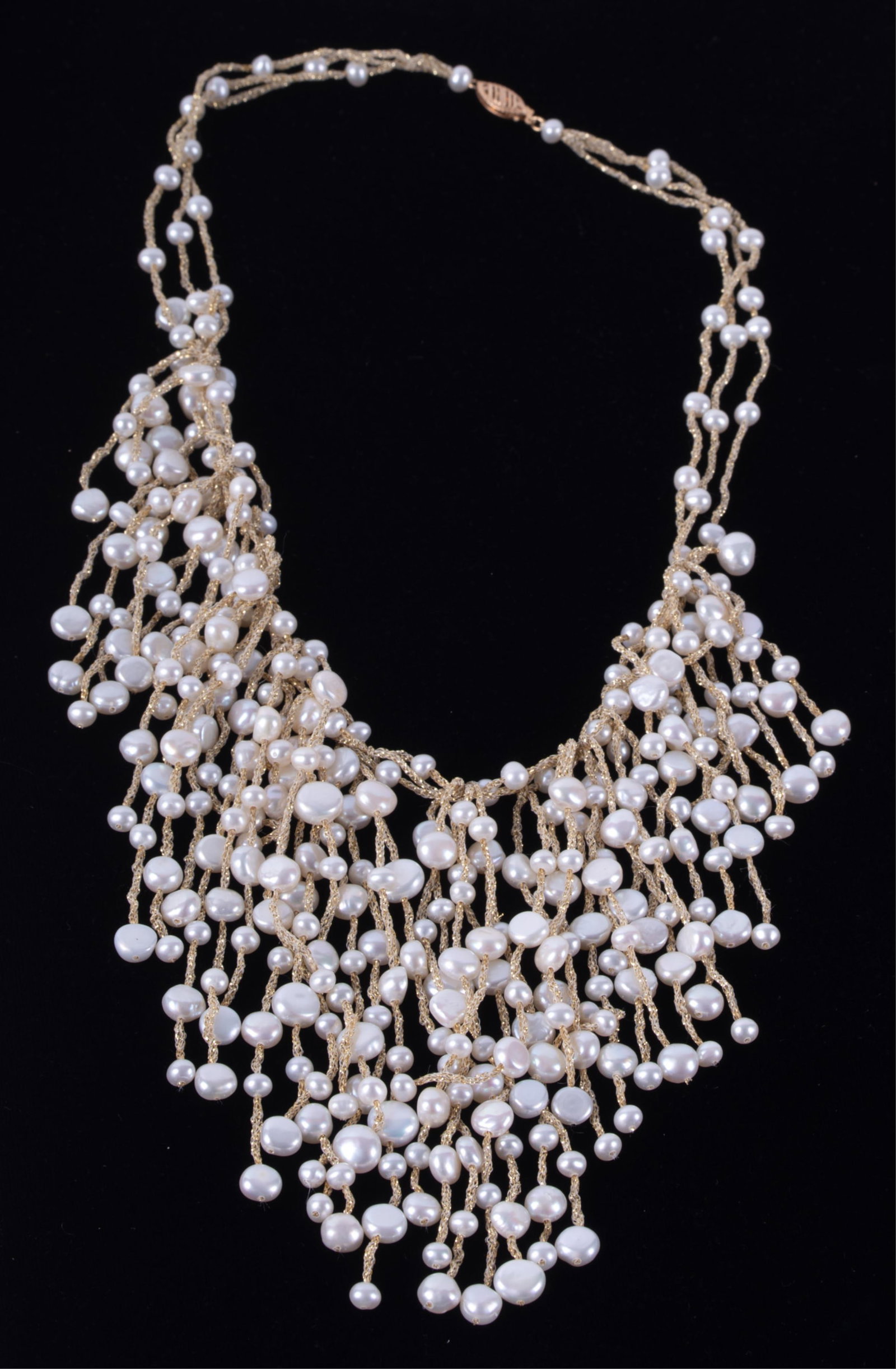 Fresh Water Pearl Bib Necklce - 14K Clasp (1 of 2)