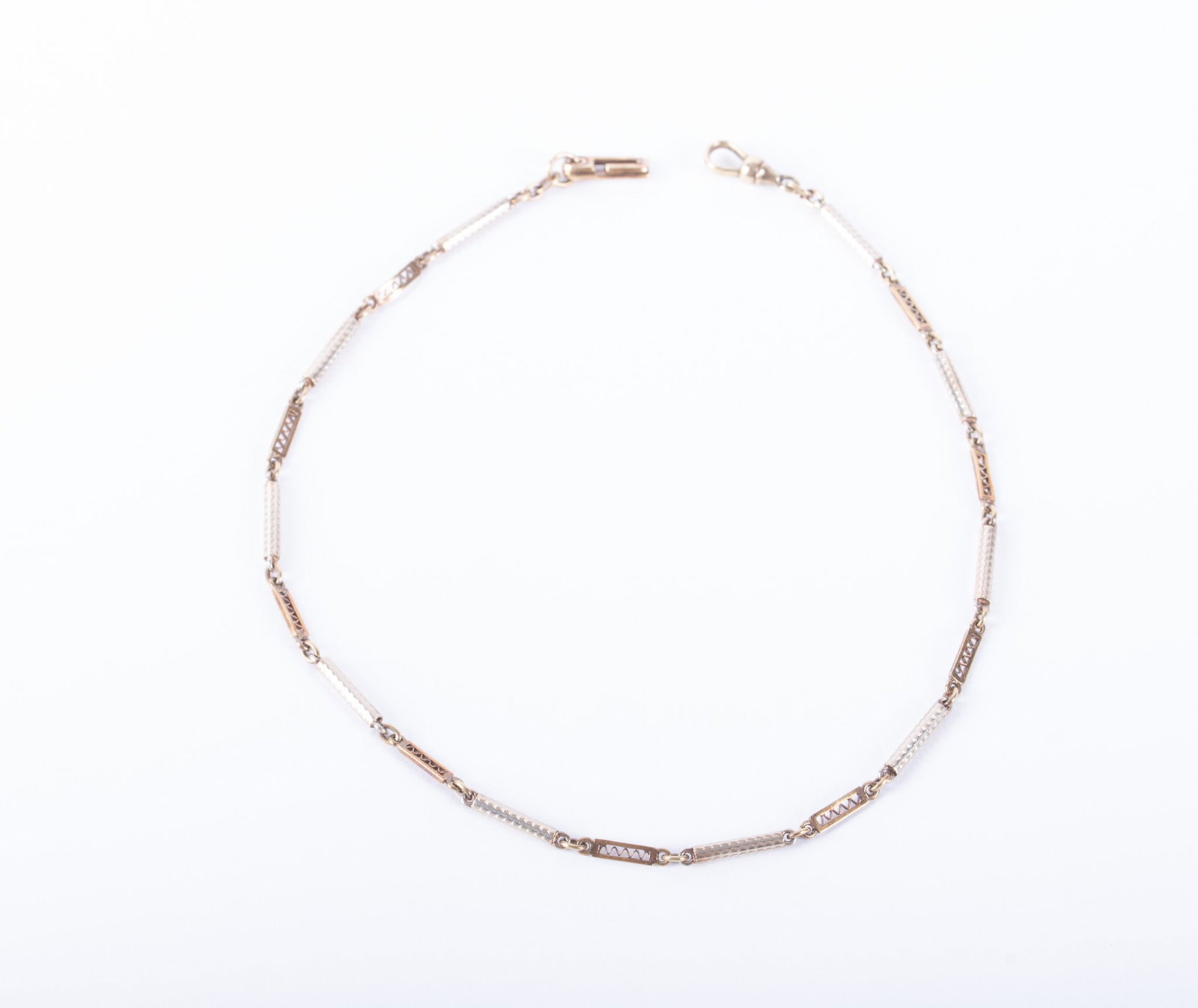14k Antique Watch Chain with 10k Clasp (1 of 3)