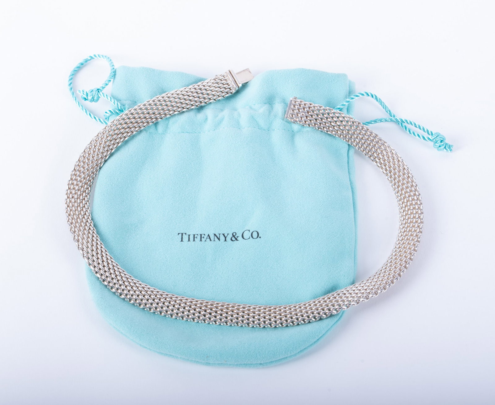 Tiffany & Co Somerset Mesh Collar Necklace in Sterling Silver (1 of 2)