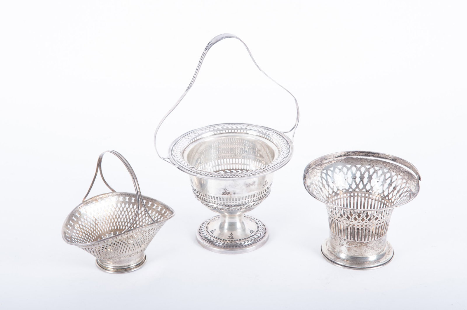 Three Sterling Silver Baskets (1 of 3)