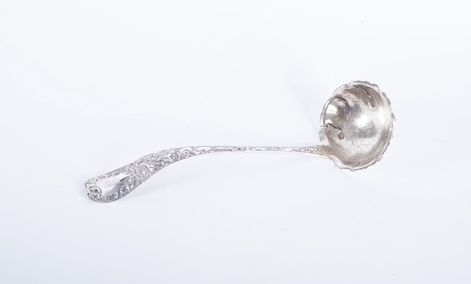 An Antique J.B. and S.M. Knowles Sterling Silver Punch Ladle, Aeolian Pattern (1 of 4)