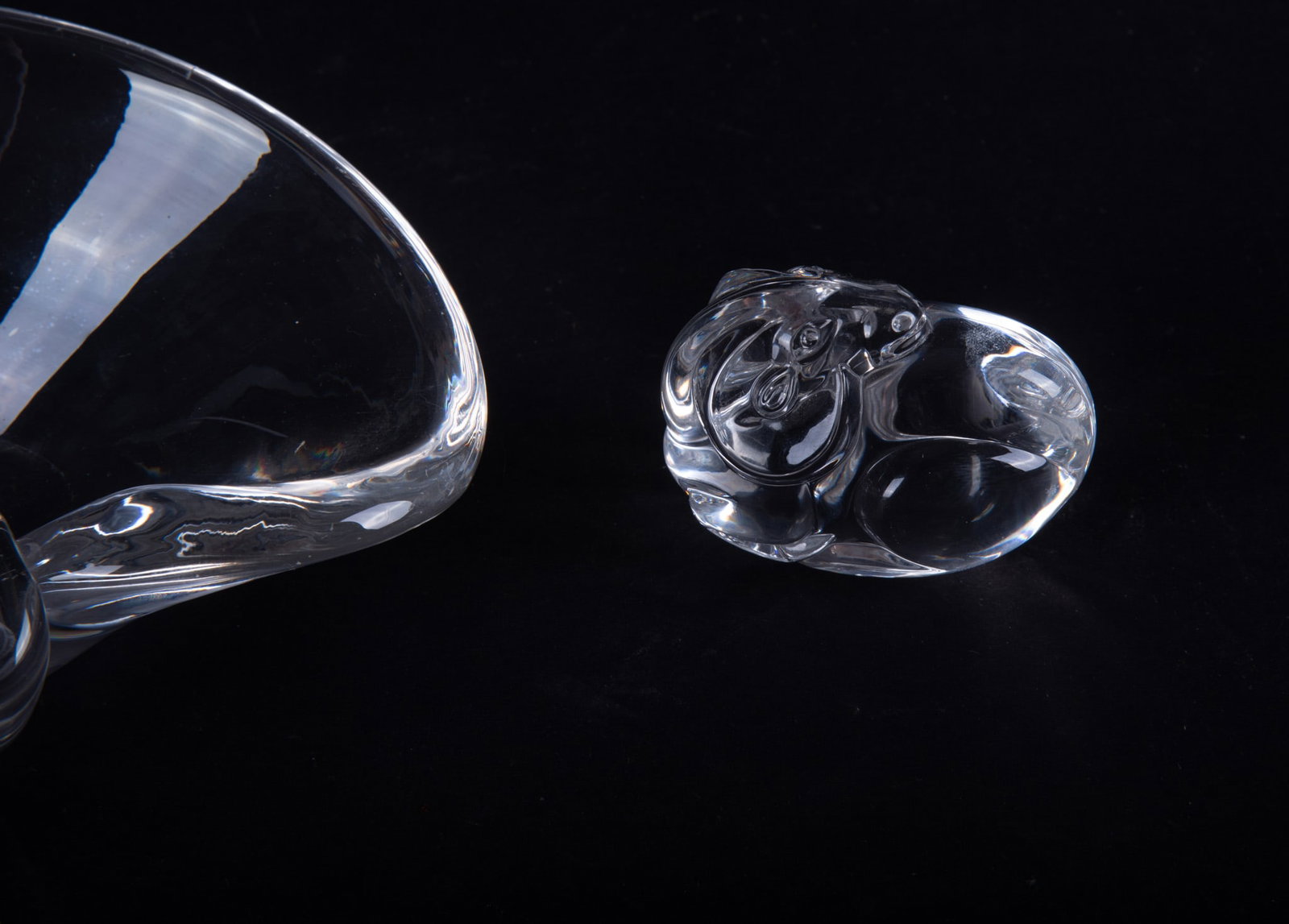 Two Steuben Crystal Table Articles - 2