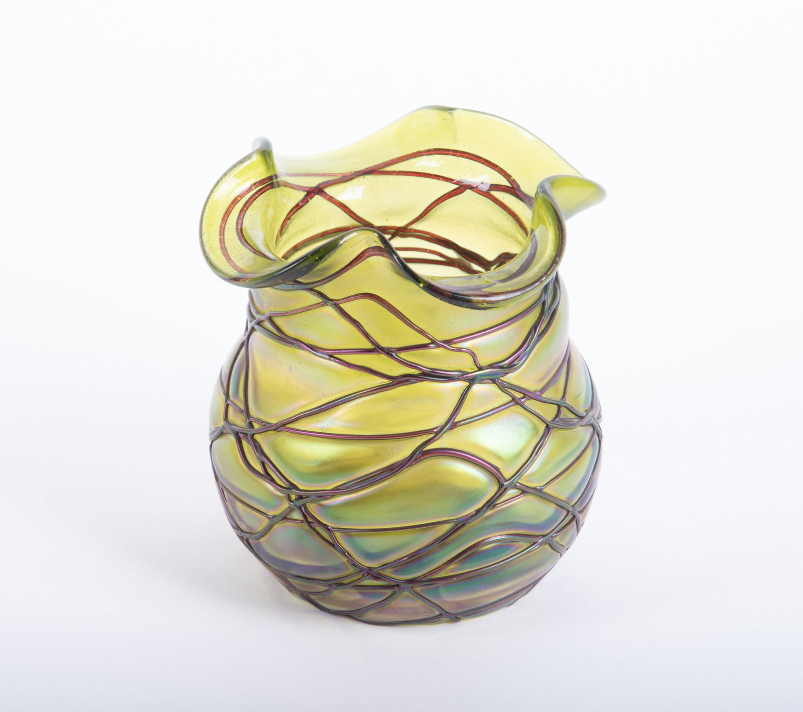 An Art Nouveau Kralik Art Glass Vase (1 of 3)