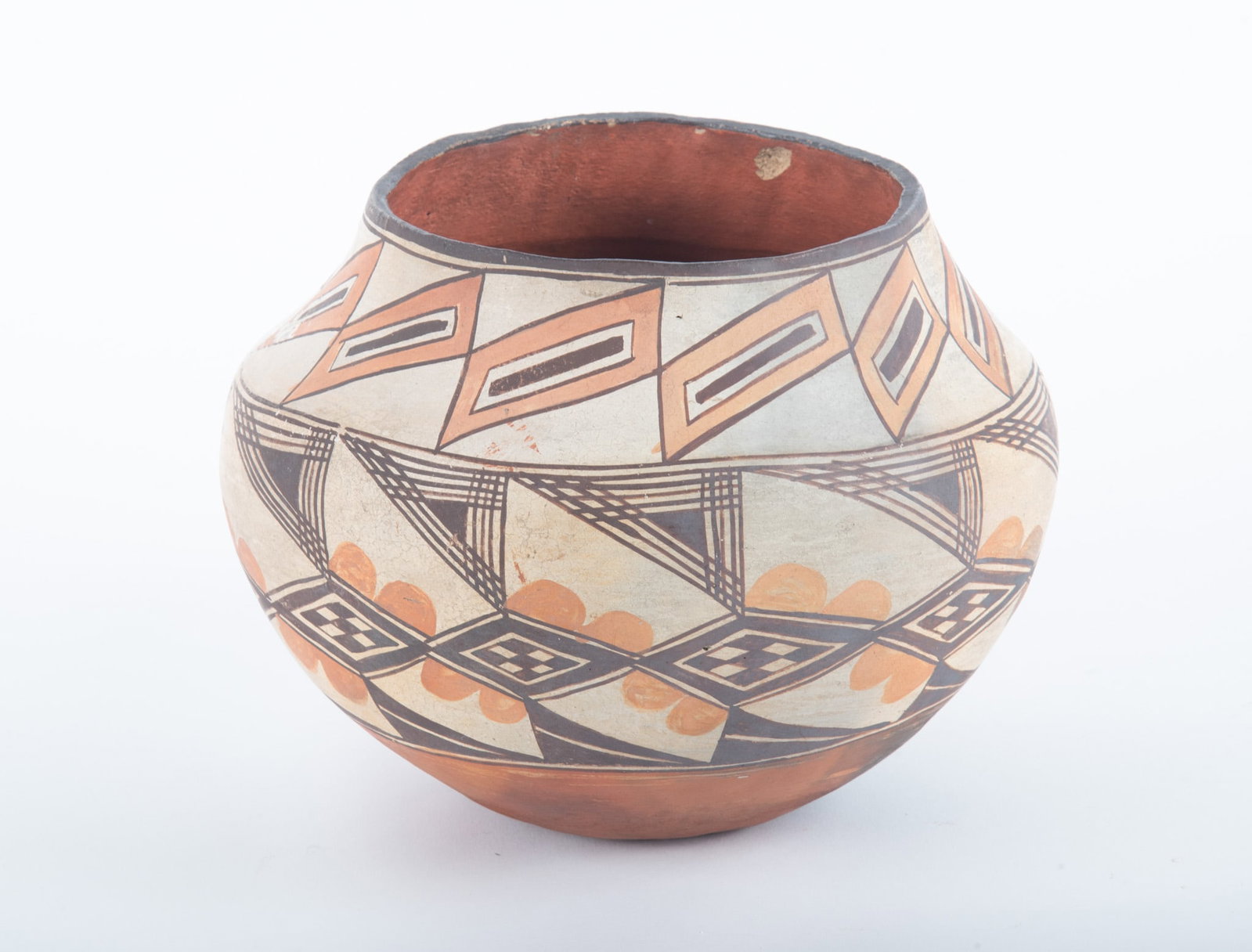 Acoma Pueblo Pottery Vessel, Early 20th Century (1 of 4)