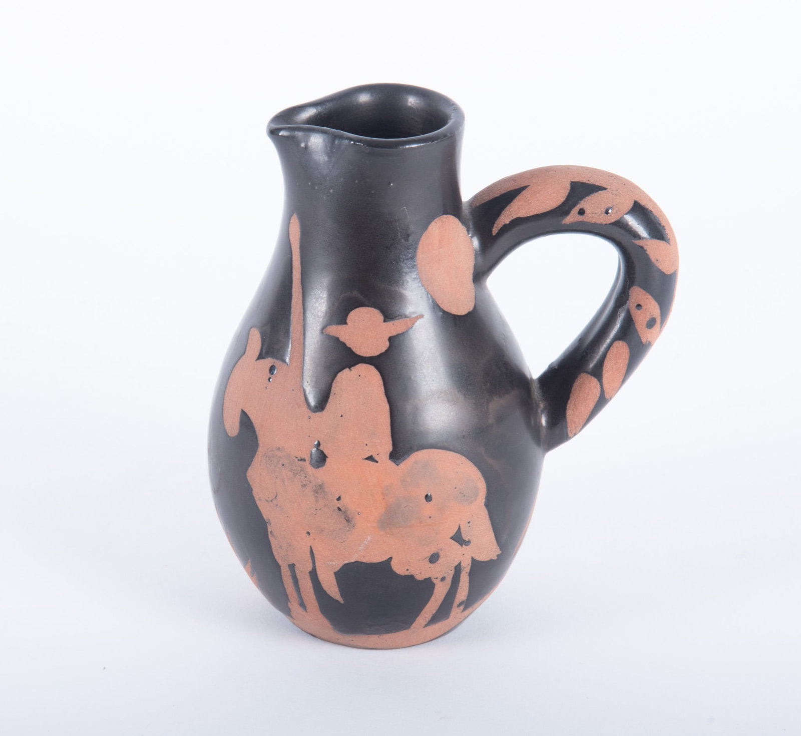Pablo Picasso, Spanish (1881-1973), Picador (A. R. 162), 1952, terre de faience pitcher, from the: Pablo Picasso Spanish, (1881-1973) Picador (A. R. 162), 1952 terre de faience pitcher, from the edition of 500 incised 'Edition Picasso,' and 'Madoura' to the underside Height: 5 1/8 inches