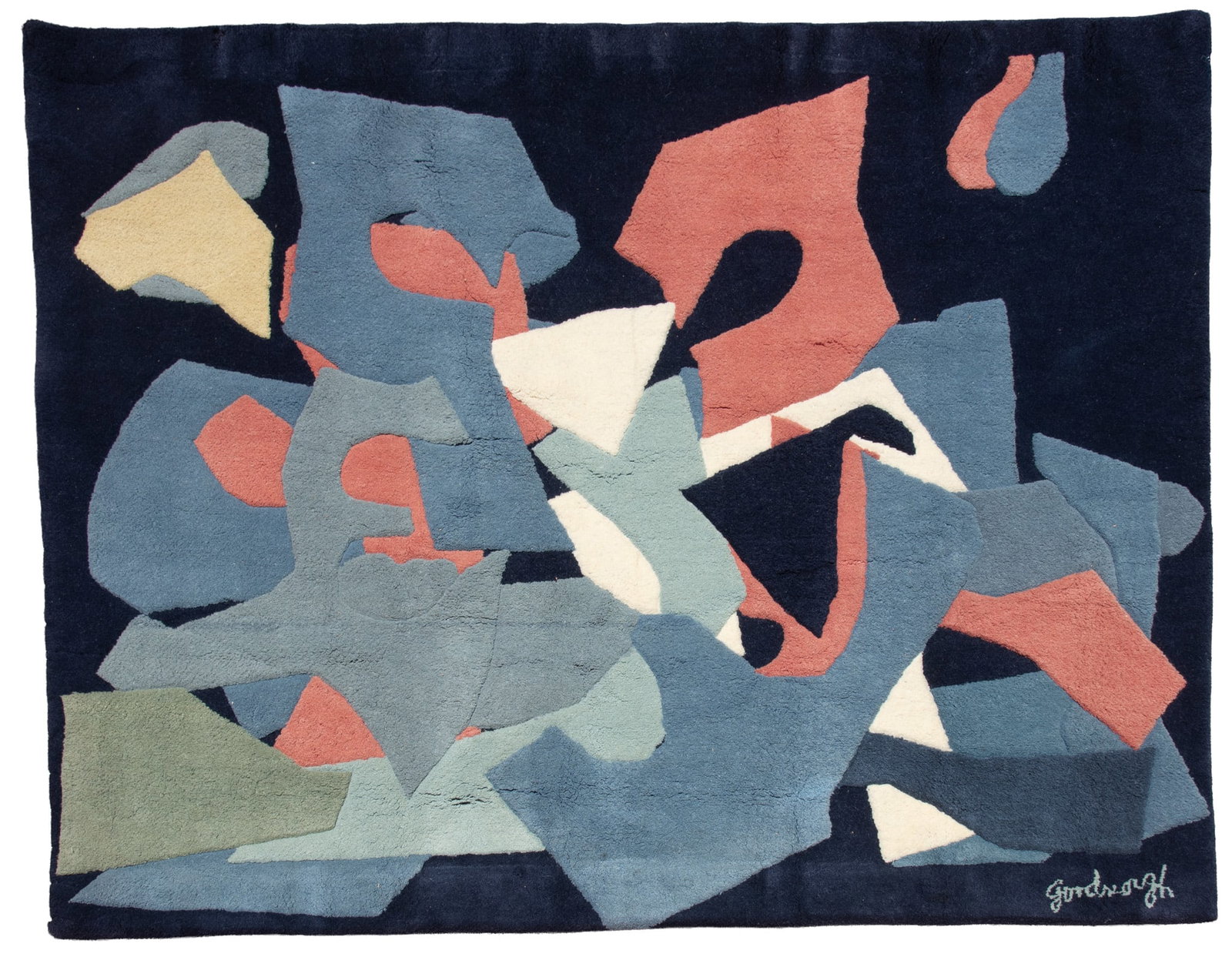 Robert Goodnough, American (1917-2010), Caltap IV, wool tapestry: Robert Goodnough American, (1917-2010) Caltap IV wool tapestry woven signature lower right, and copyright symbol with label verso 60 x 78 inches