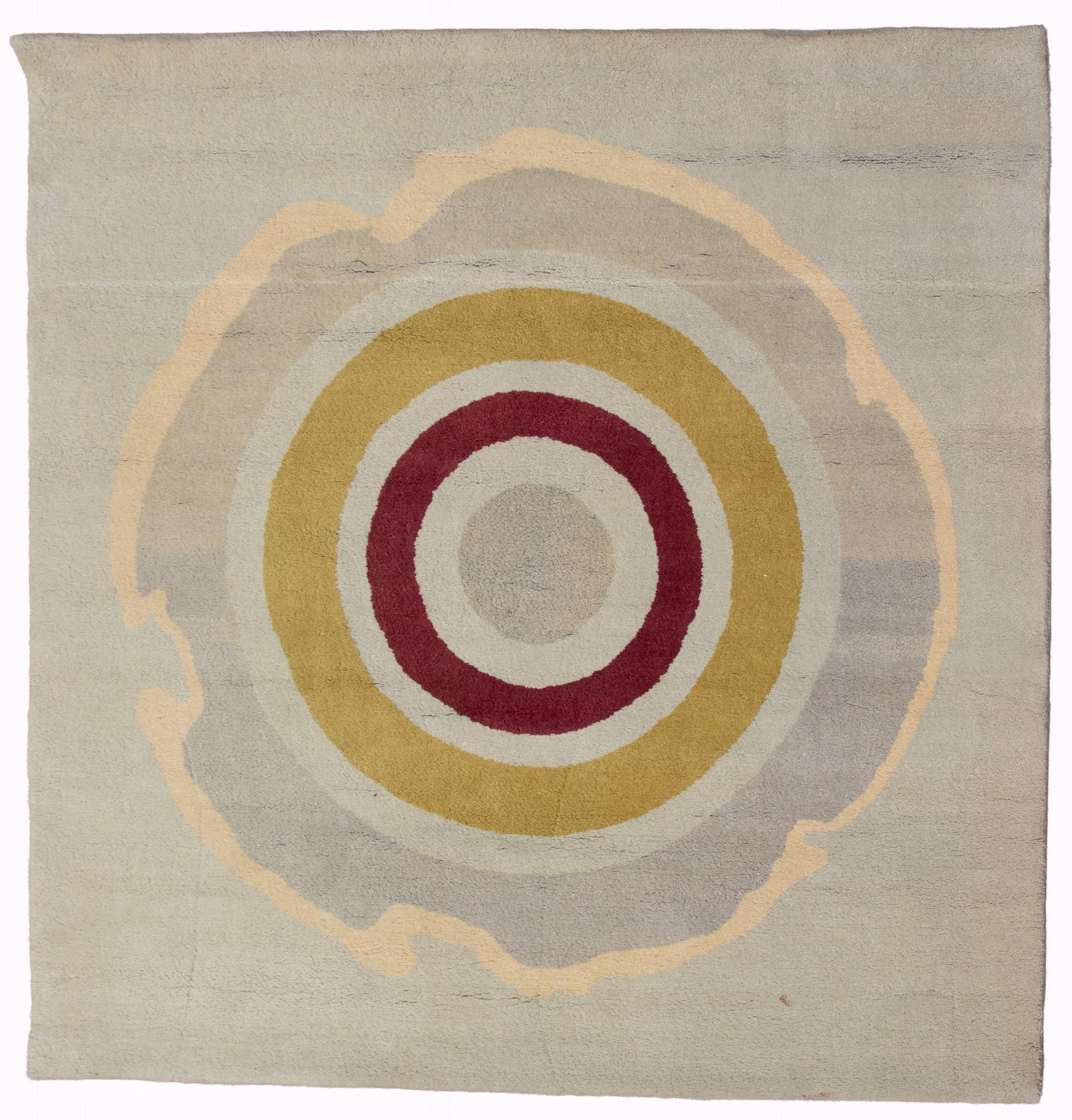 Kenneth Noland, American (1924-2010), Circle II, handwoven wool tapestry, circa 1970s-1980s: Kenneth Noland American, (1924-2010) Circle II handwoven wool tapestry, circa 1970s-1980s signed 72 x 72 inches
