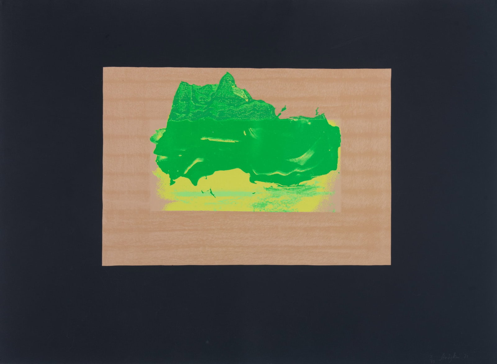 Howard Hodgkin, English (1932-2017), Indian View D, from Indian Views, 1971, screenprint, ed. 2/75 (1 of 5)