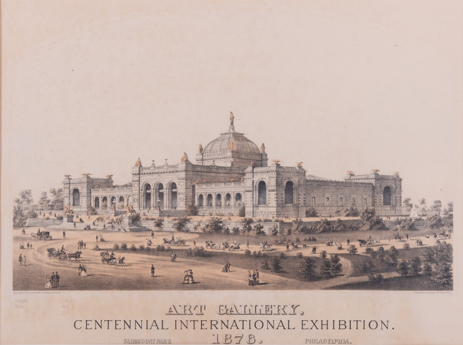 Art Gallery, Centennial Exhibition, 1876, Thos. Hunter, Philadelphia (Publishers) (1 of 4)
