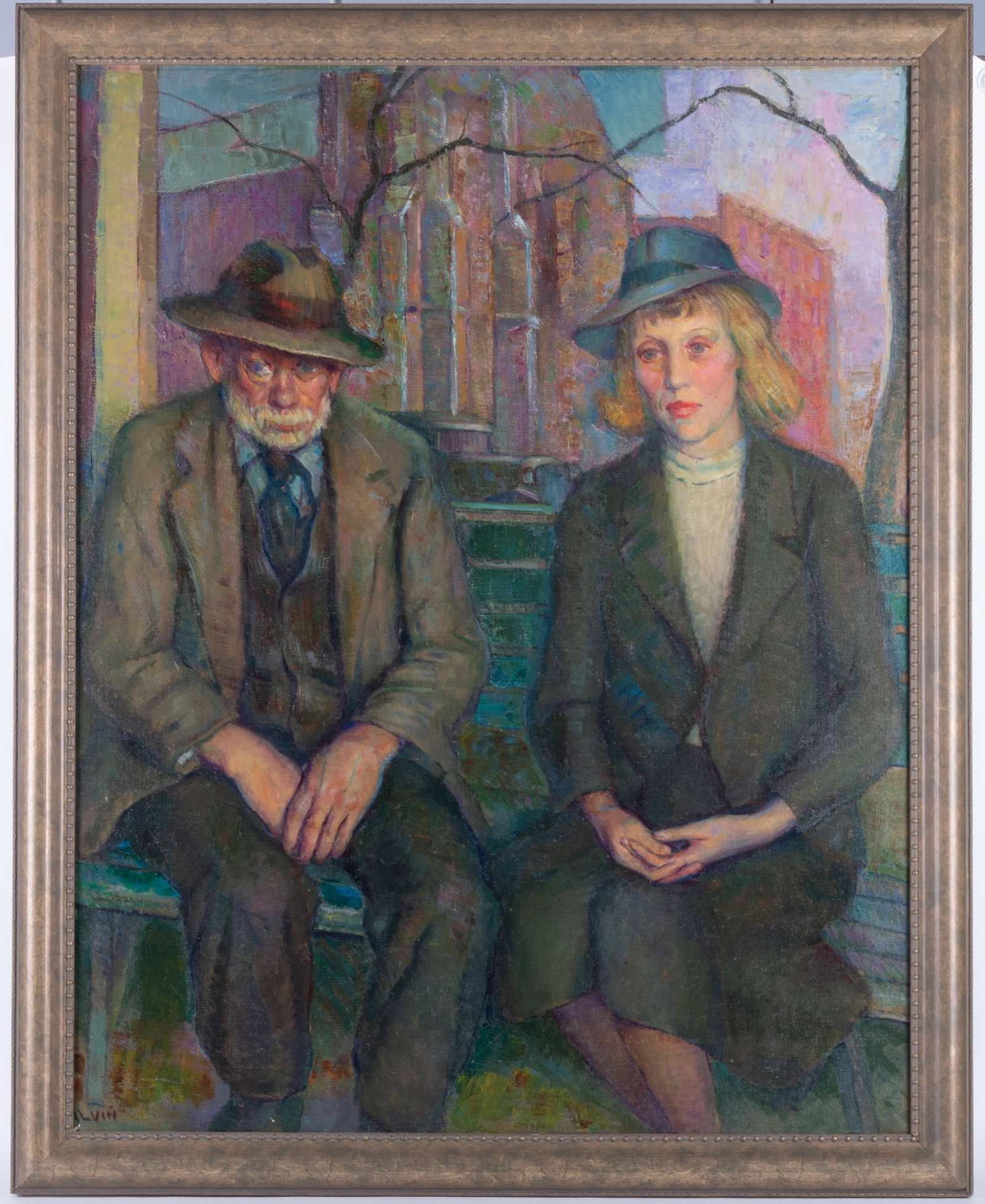 Alvin Metelman, (1896-1948), Thirteen and Locust, circa 1938, oil on canvas - 2