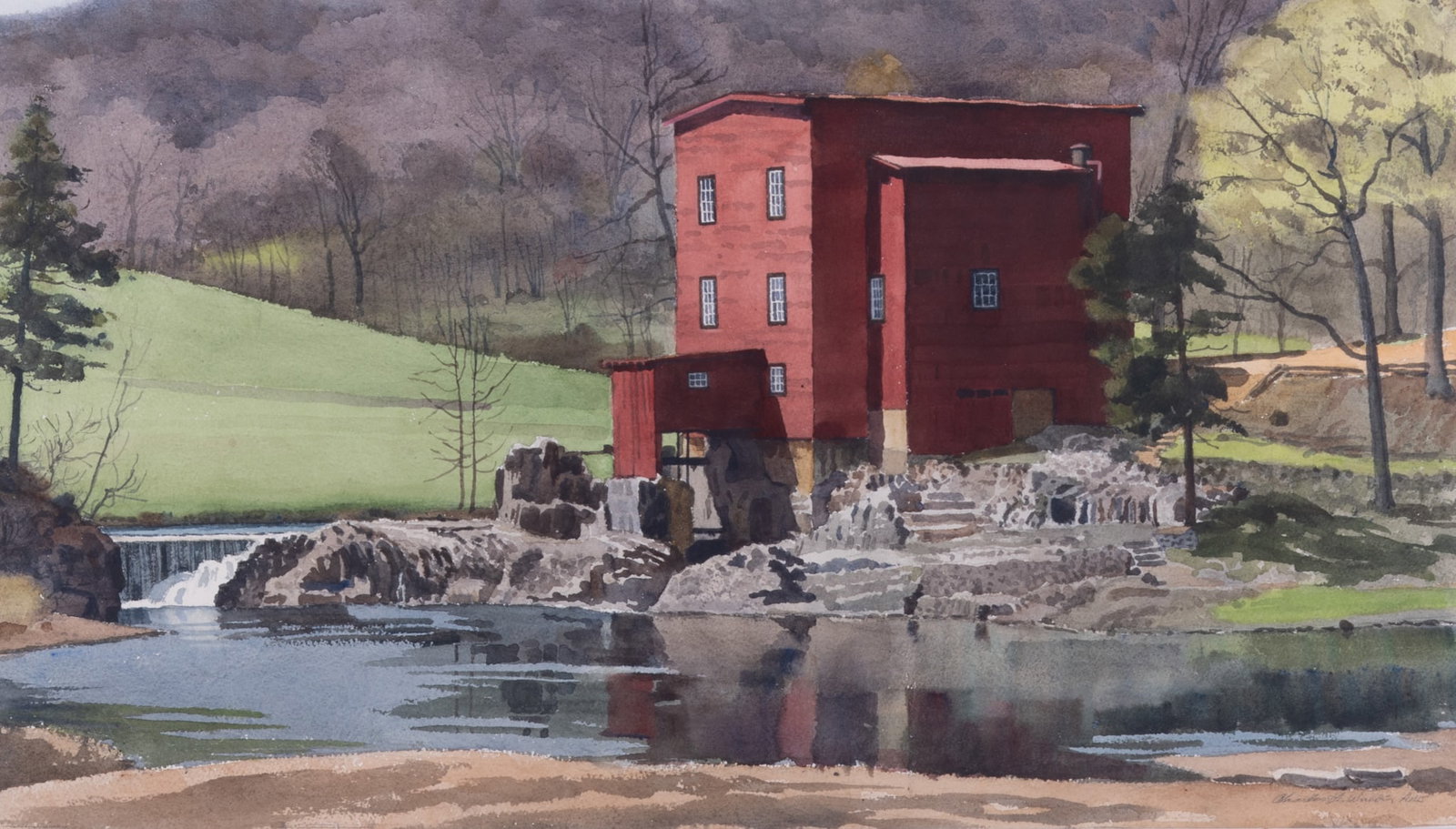 Charles A. Wallis, 20th Century, Dillard Mill, MO, watercolor (1 of 4)