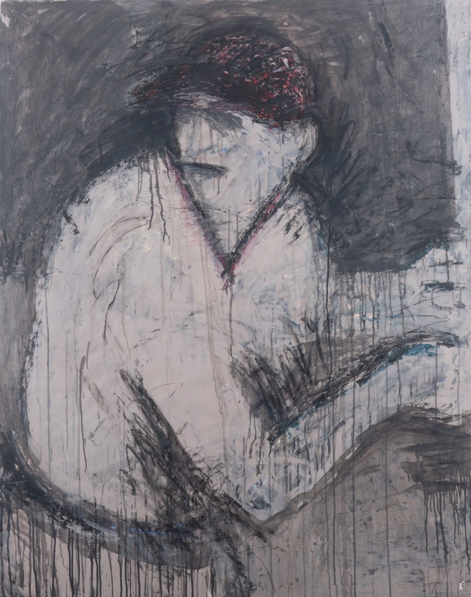 Belina Lee, Missouri 20th Century, Stan Musial, mixed media on paper: Belina Lee Missouri, 20th Century Stan Musial mixed media on paper unsigned, framed. 53 x 43 inches; 59 1/2 x 50 1/2 inches (overall with frame)
