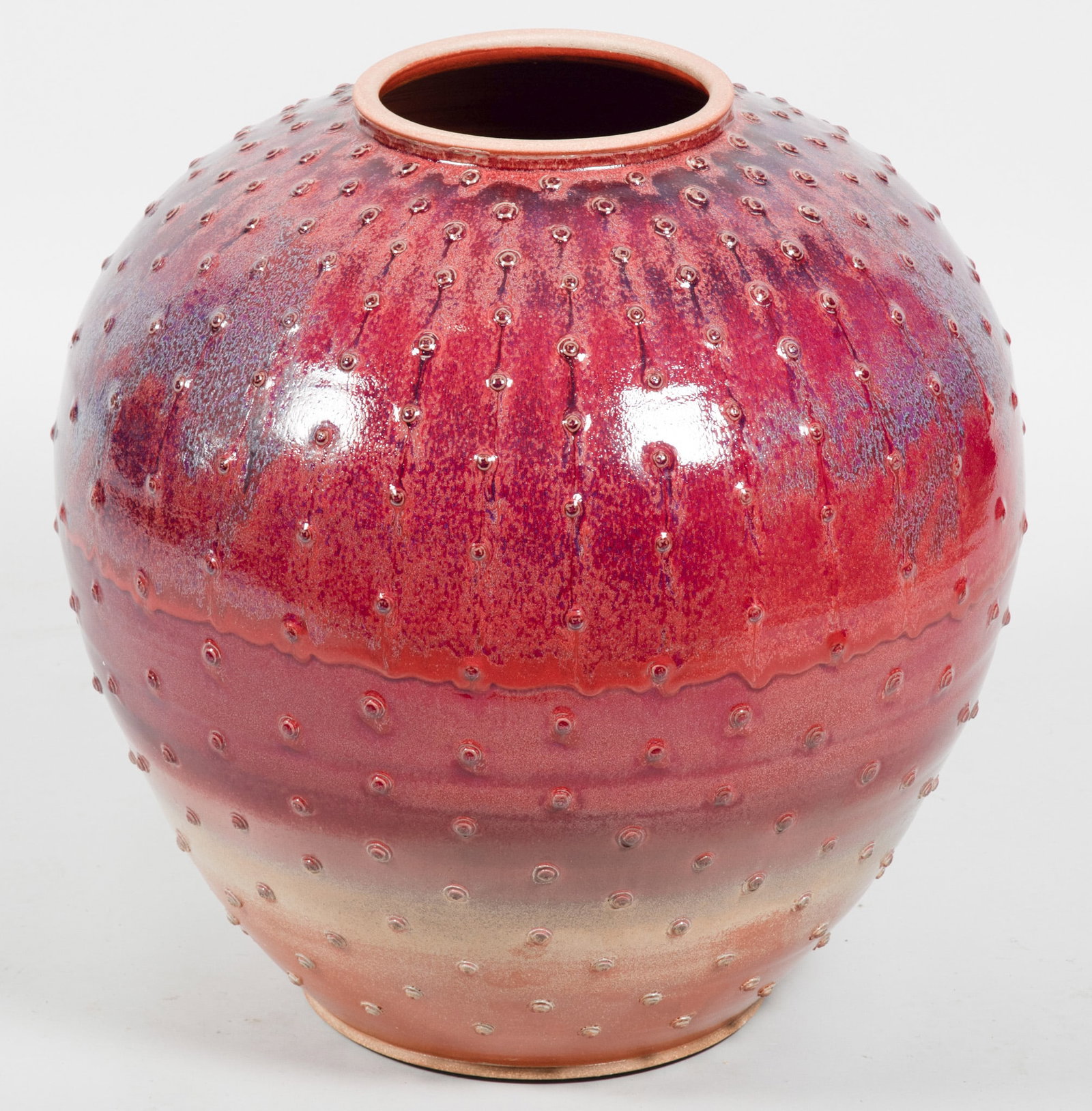 Massive Glazed Studio Pottery Vase (1 of 3)