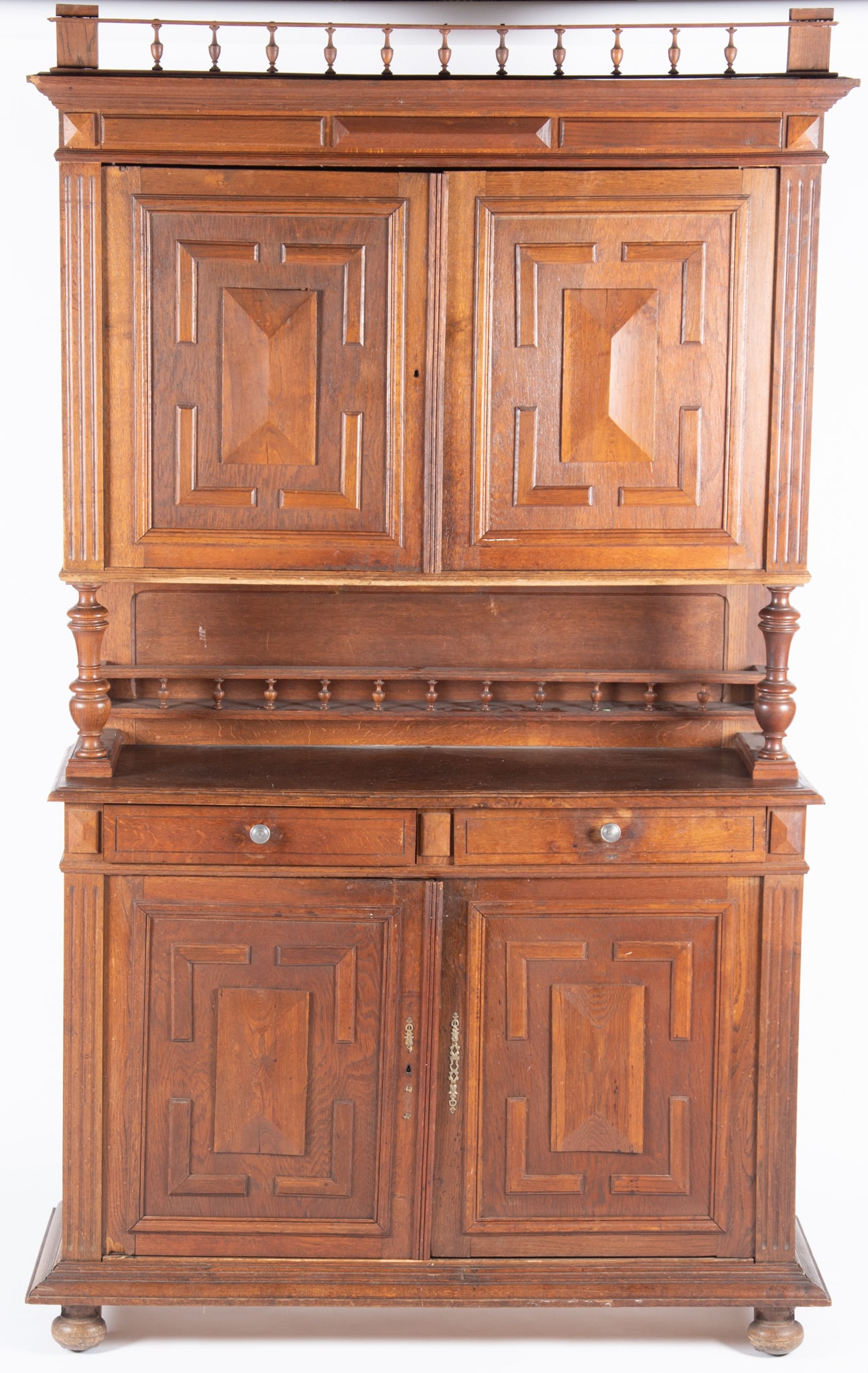 Antique Henri Deux Three-Member Dresser (1 of 3)