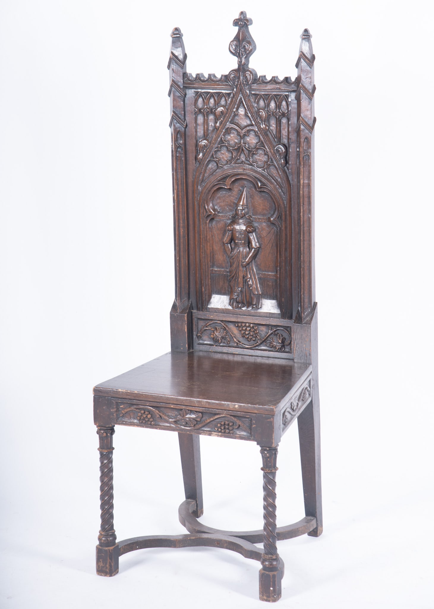 Antique Gothic Revival Hall Chair (1 of 3)