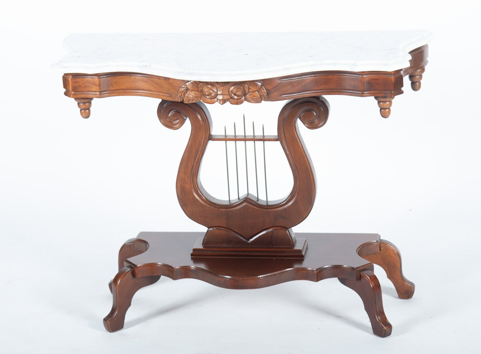 Victorian Style Marble Top Console Table (1 of 4)