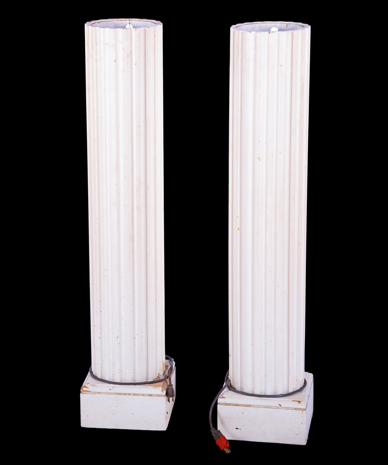 Pair of Wooden Architectural Column Torchieres (1 of 2)