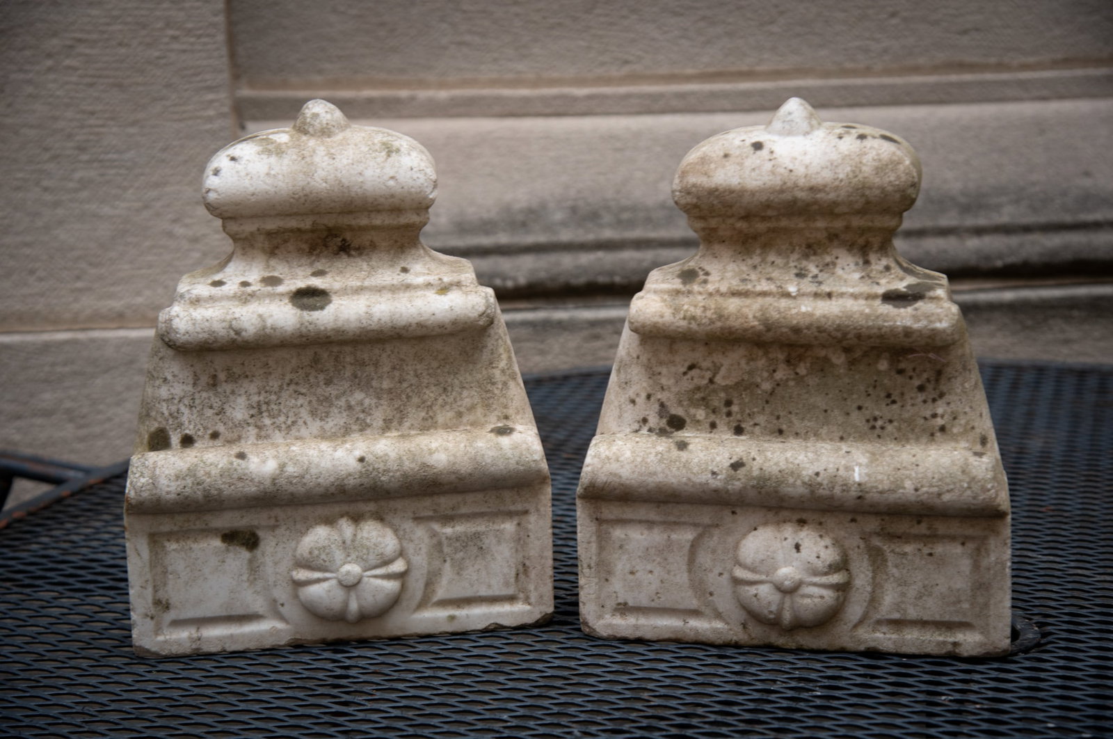 Pair of Carved Stone Column Architectural Features (1 of 2)