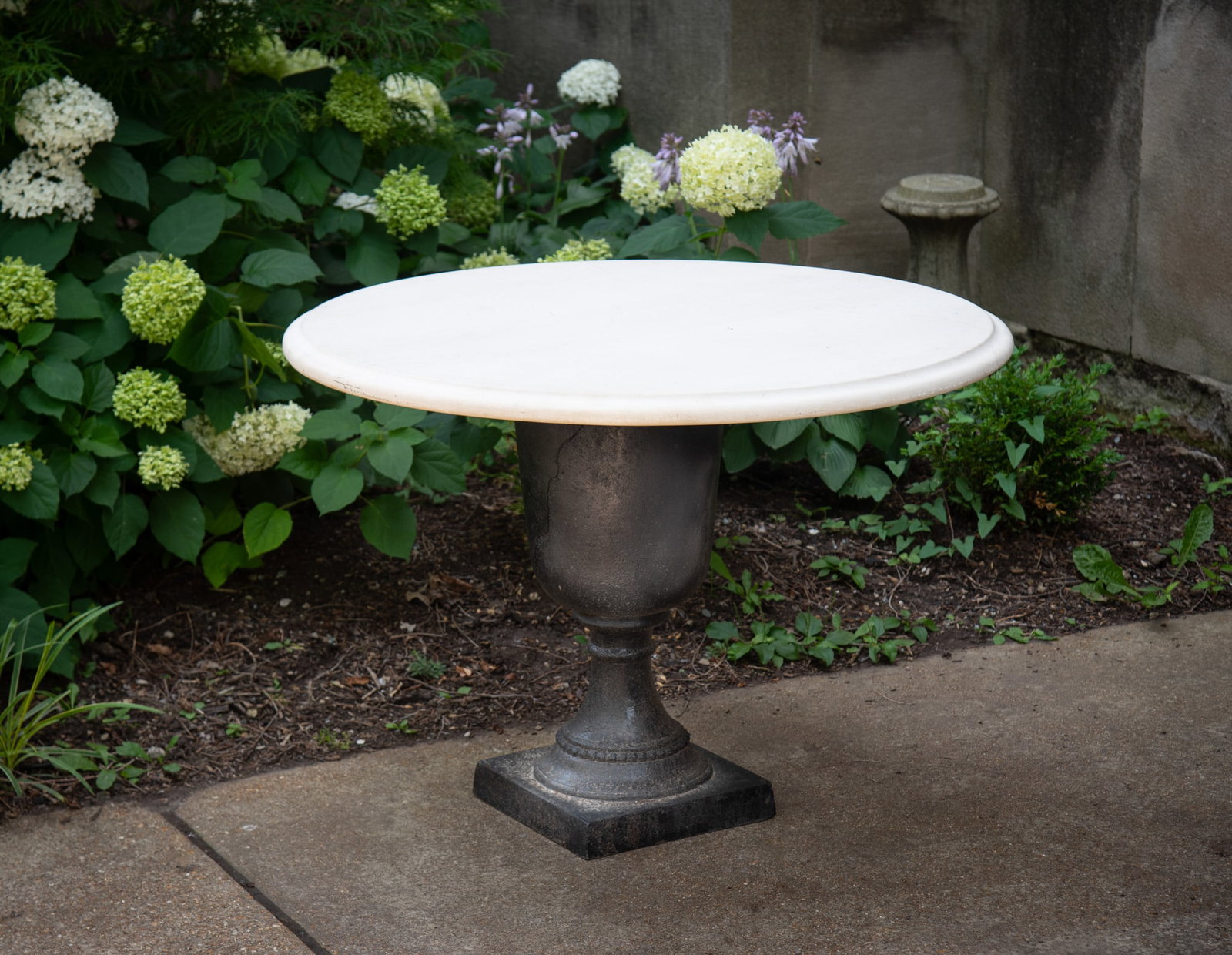 Center Table with White Marble Top (1 of 3)